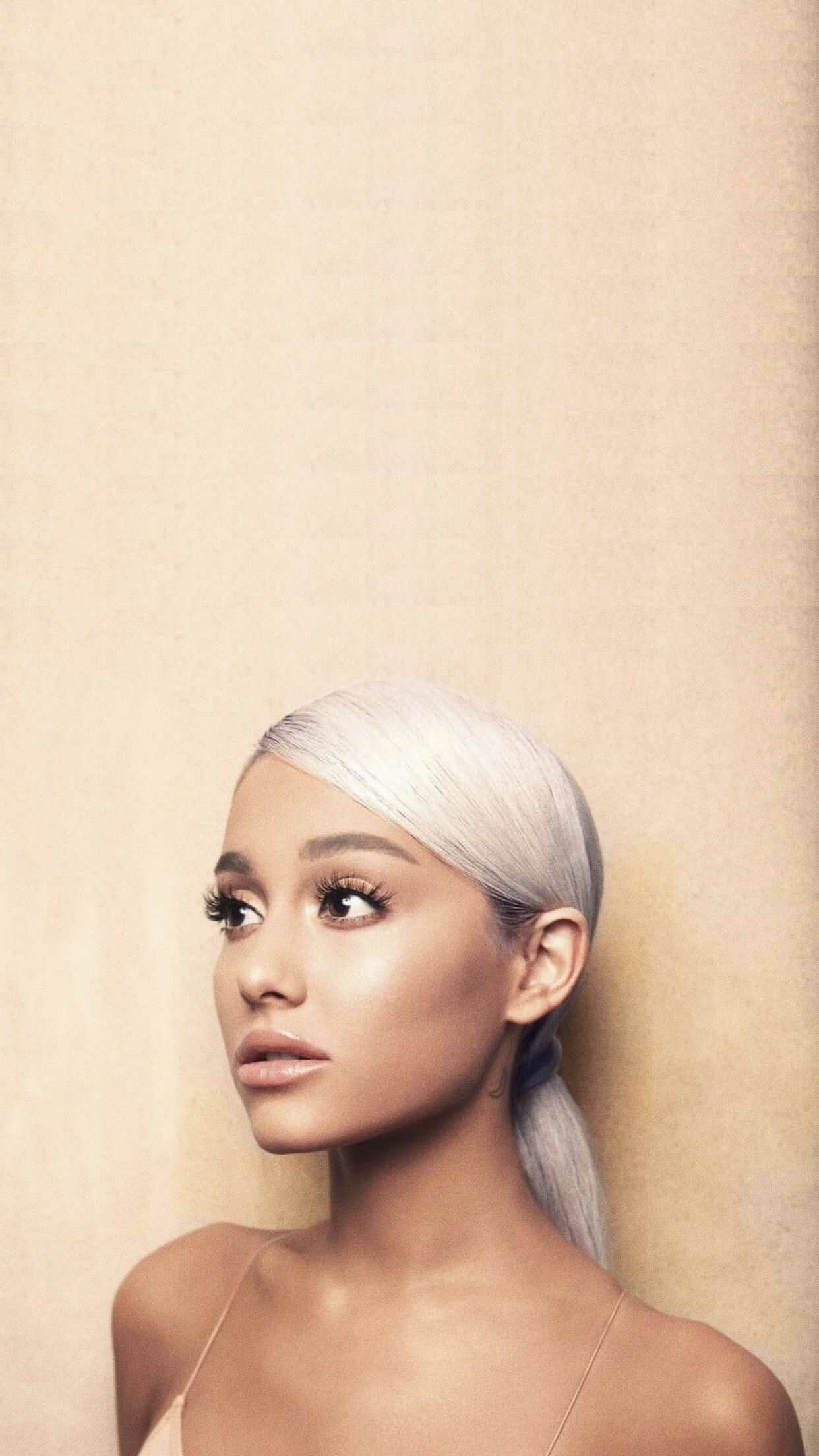 Ariana Grande: Since her debut in 2013, she has been certified for 85.5 million units in the U.S.. 1250x2210 HD Background.