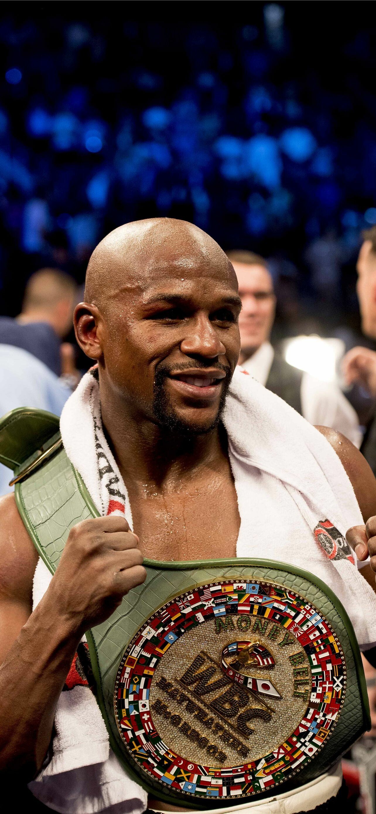 Floyd Mayweather: 2016 Guinness World Records, Most expensive boxing championship belt. 1290x2780 HD Wallpaper.