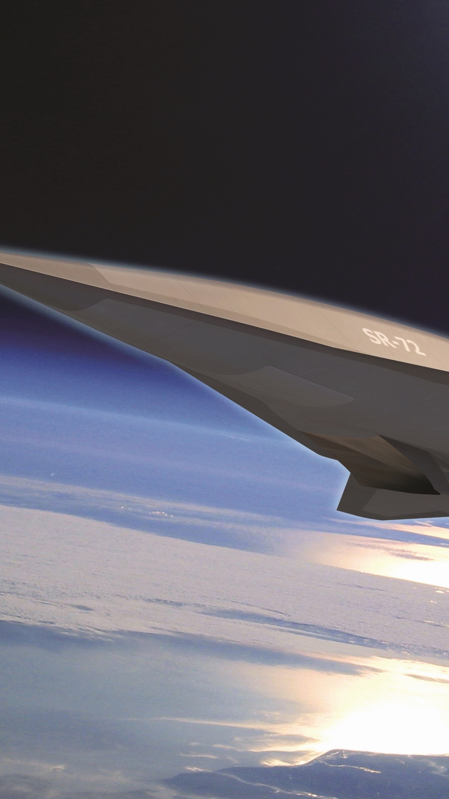 Wallpaper SR-72, Lockheed, Hypersonic Unmanned Reconnaissance Aircraft, Darpa, jet, plane, aircraft, Air Force, Military #7888 1440x2560