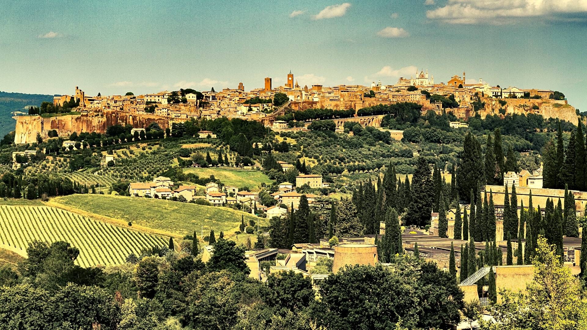 Orvieto, Travels, Borghi nella Tuscia, Ancient Etruria, 1920x1080 Full HD Desktop