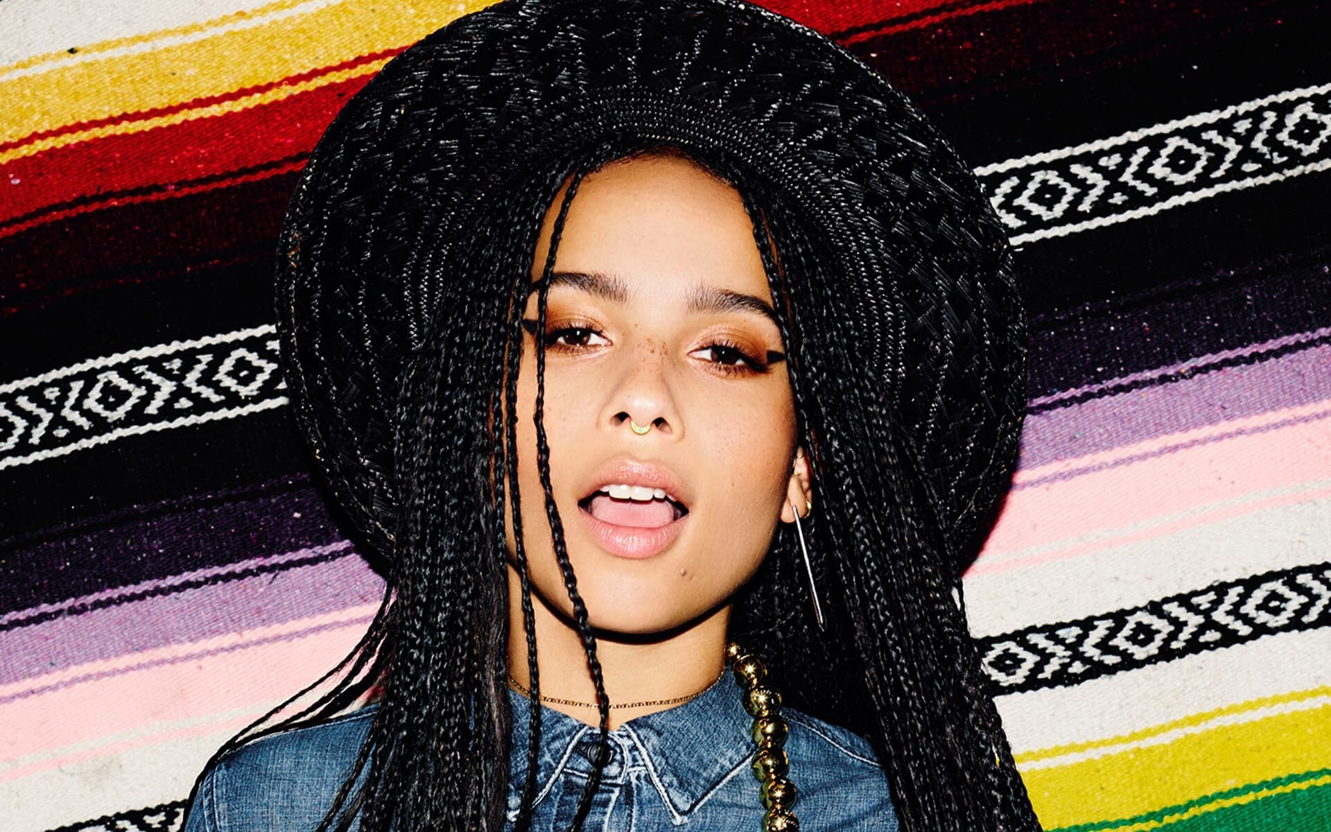Zoe Kravitz: The daughter of singer Lenny Kravitz, Continued her family's legacy in the arts as a singer and actress. 1920x1200 HD Background.