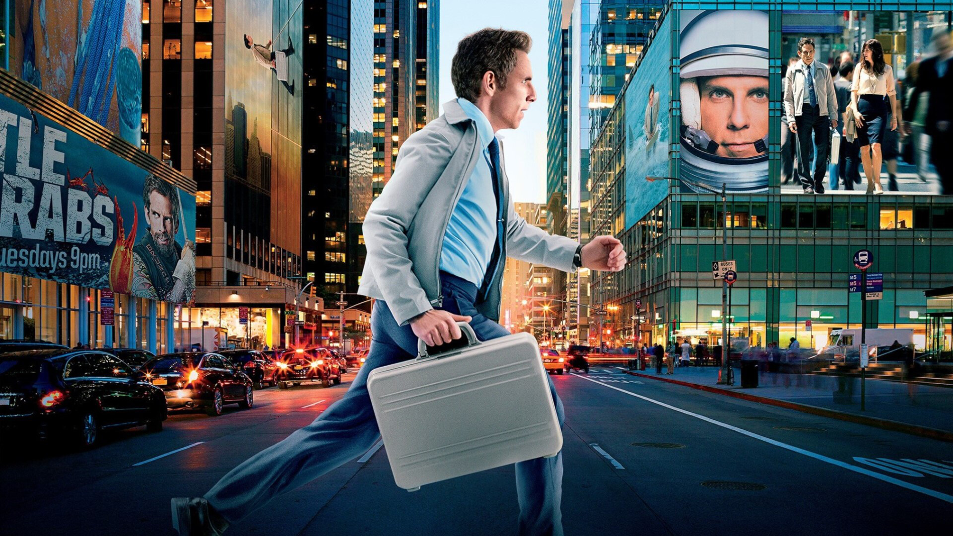 The Secret Life of Walter Mitty: Theatrical release poster, Comedy by Ben Stiller. 1920x1080 Full HD Wallpaper.