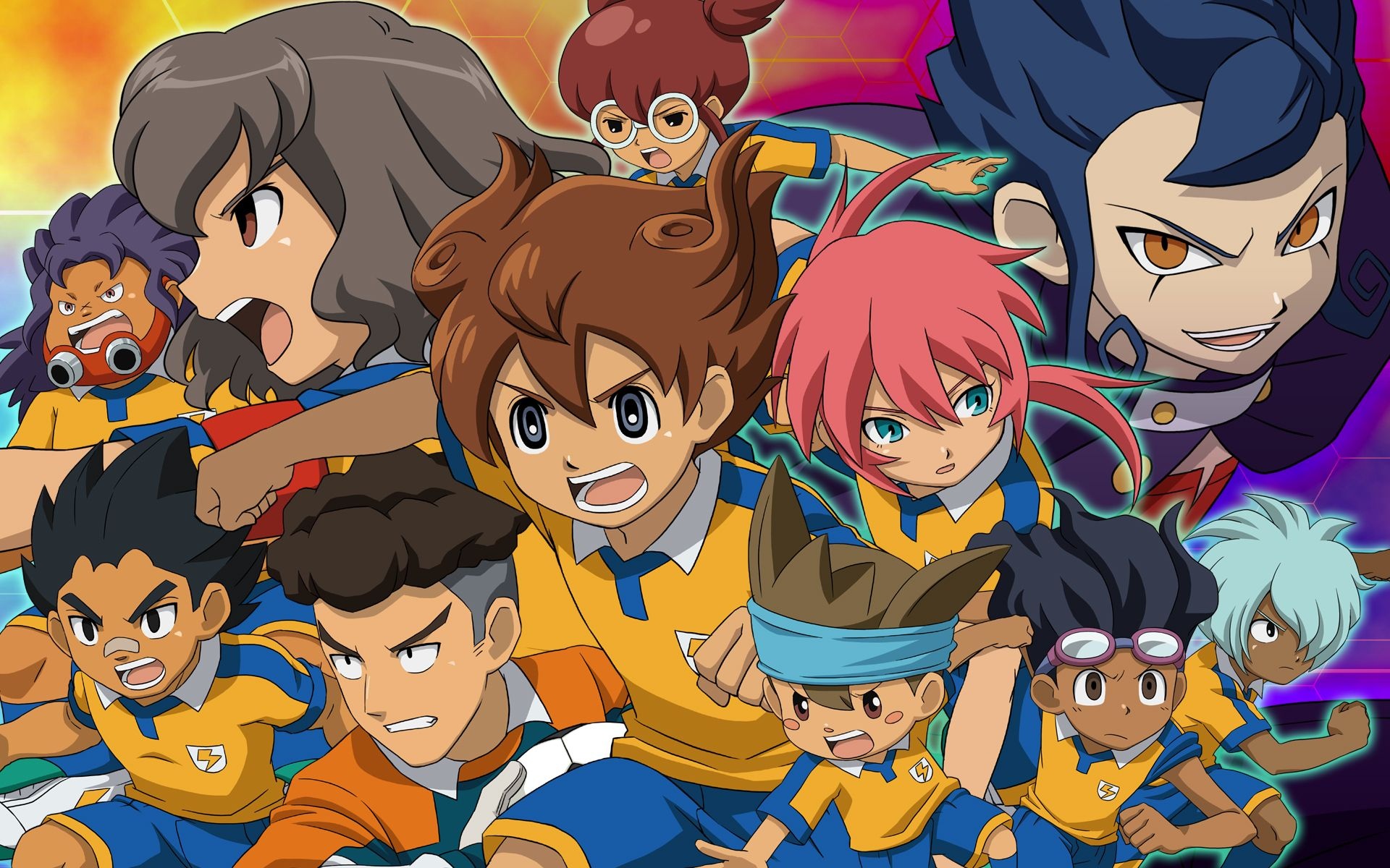 Inazuma Eleven, Exciting anime, Soccer action, collection, 1920x1200 HD Desktop