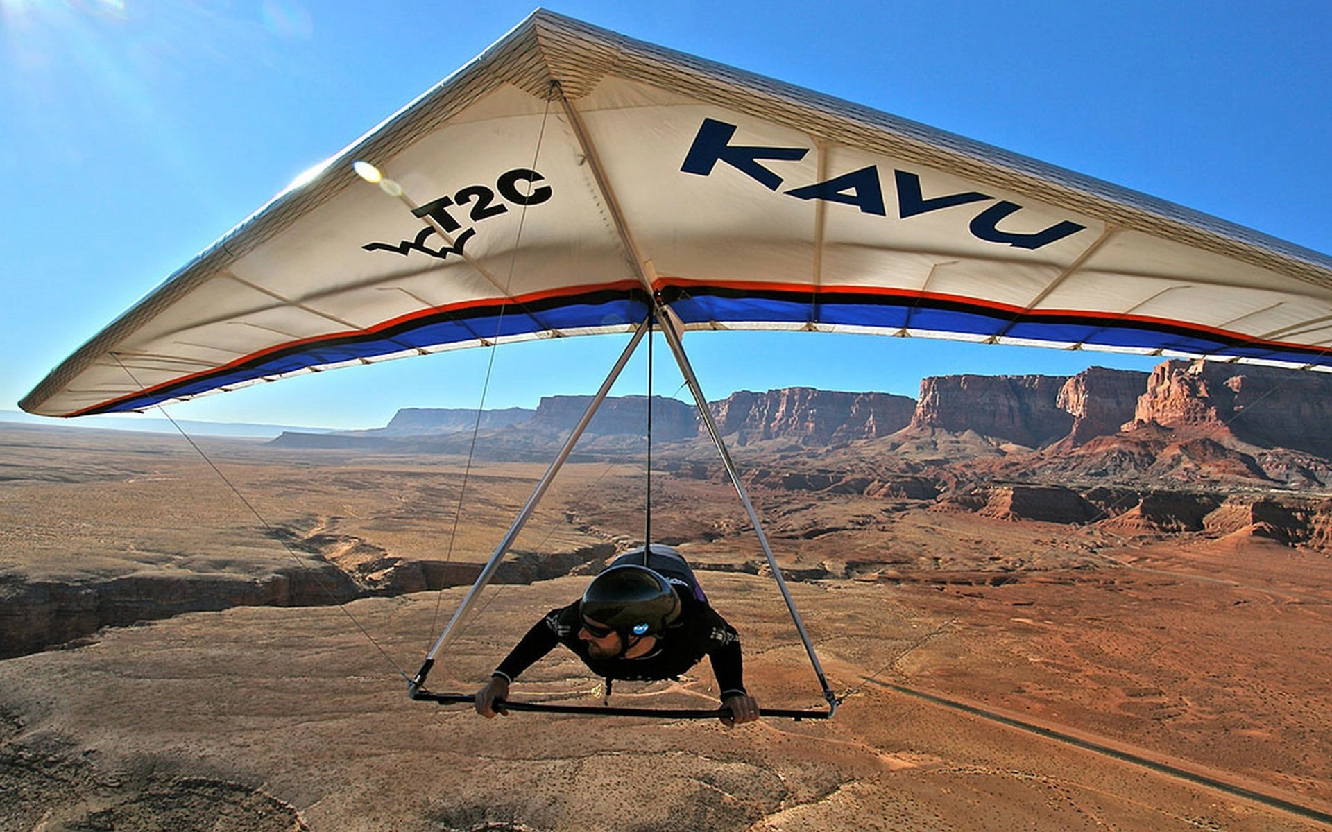 Hang Gliding: Hang glider weight: 31 kg, T2C, Wills Wing, Air sport. 1920x1200 HD Background.