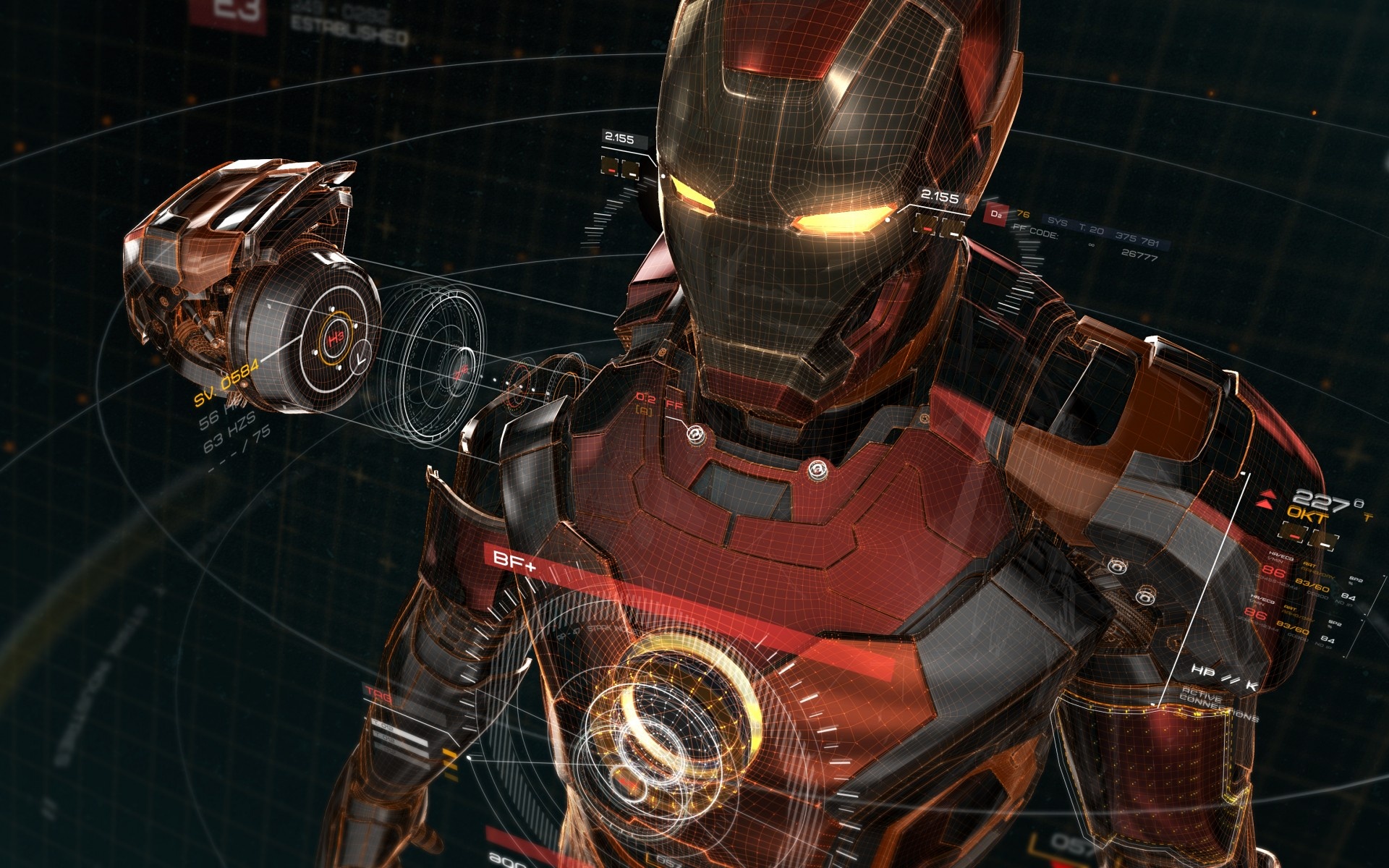Jarvis Iron Man, The AI companion, 1920x1200 HD Desktop
