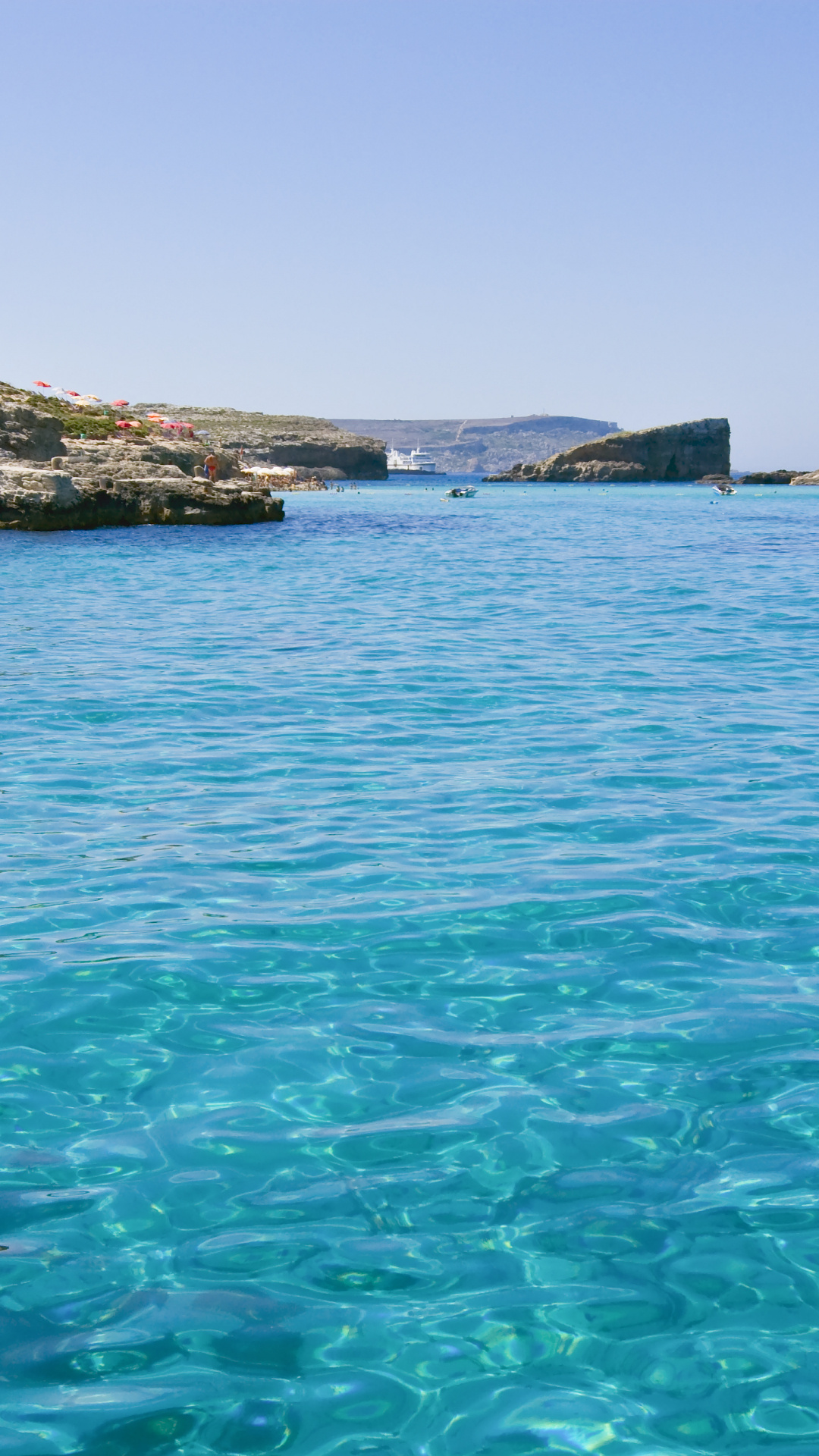 Comino Island, Blue lagoon paradise, HD wallpaper, Desktop background, 1080x1920 Full HD Phone