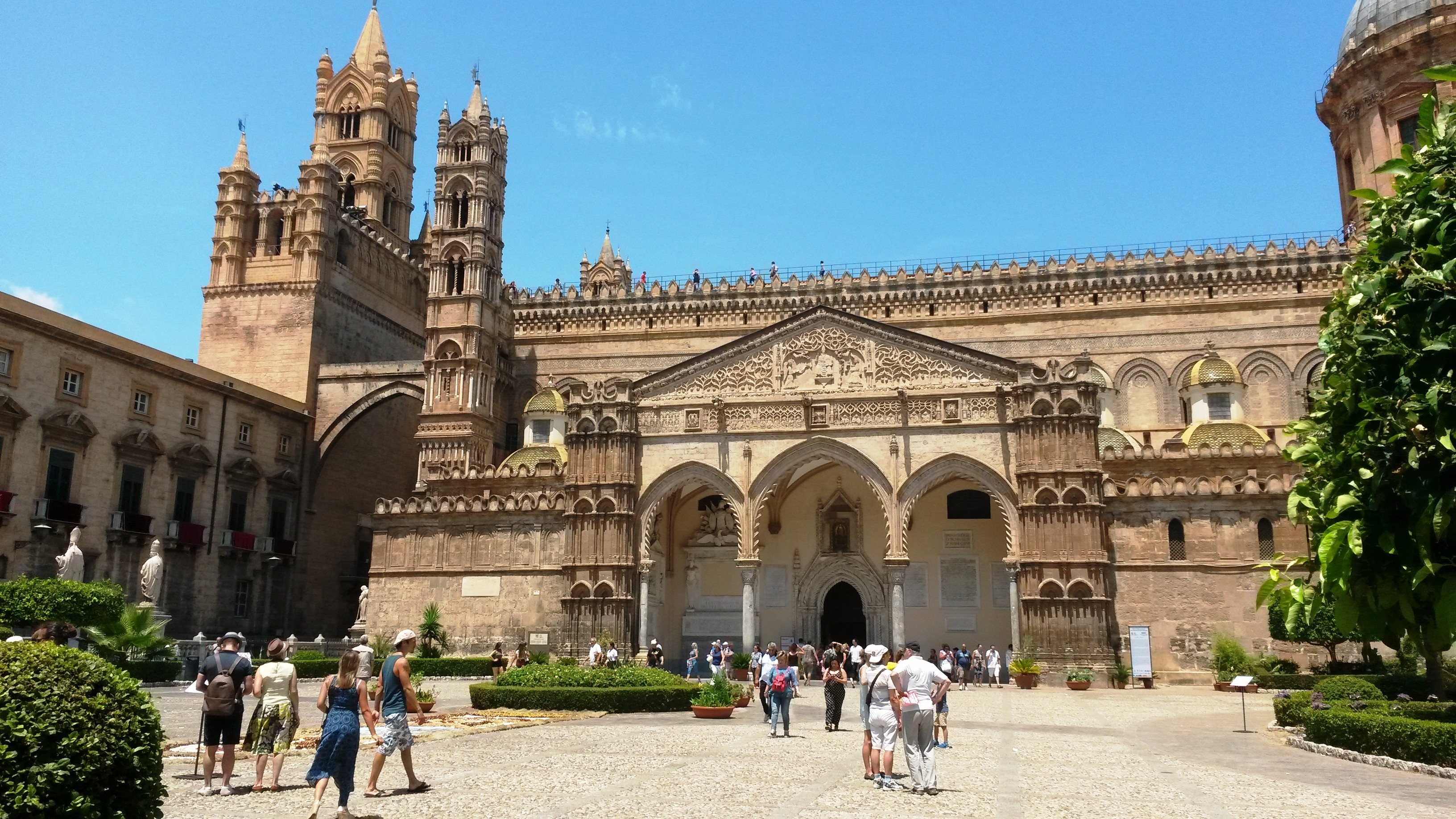 Kathedrale von Palermo, Wegtrumen, Palermo, 3270x1840 HD Desktop