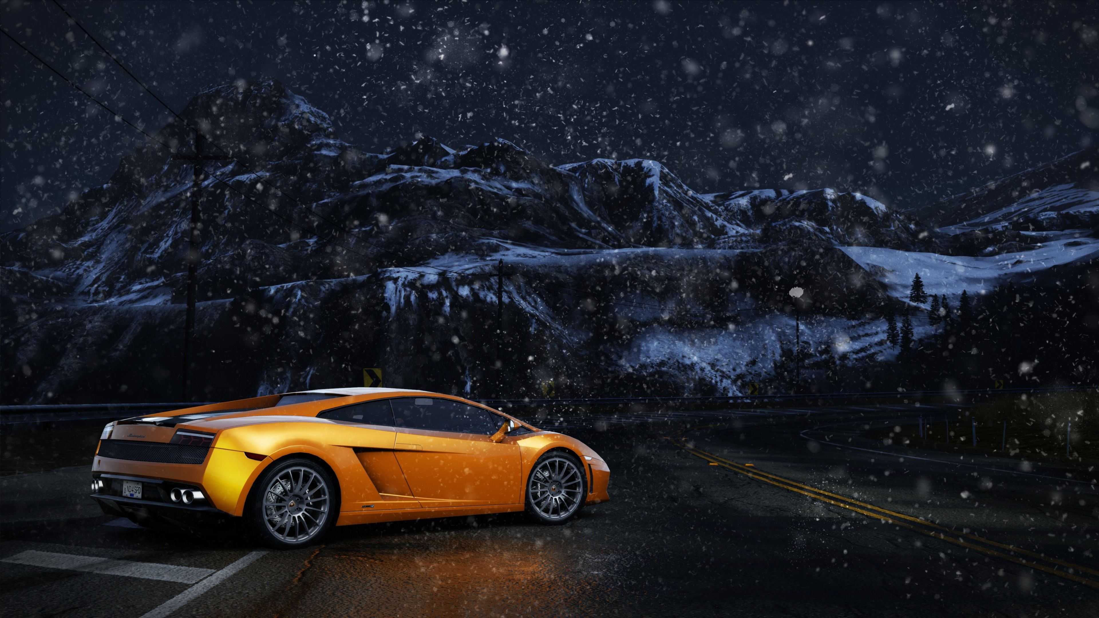 Lamborghini Gallardo, Cool car wallpaper, Stylish design, Lamborghini logo, 3840x2160 4K Desktop