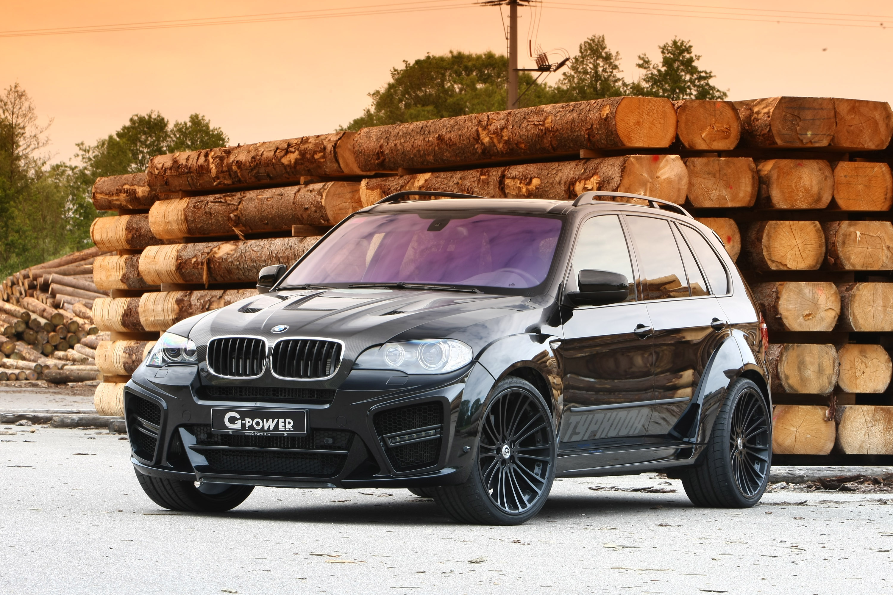 BMW X5 Typhoon Black Pearl, G-Power tuning, Exclusive luxury SUV, Power and style, 3000x2000 HD Desktop