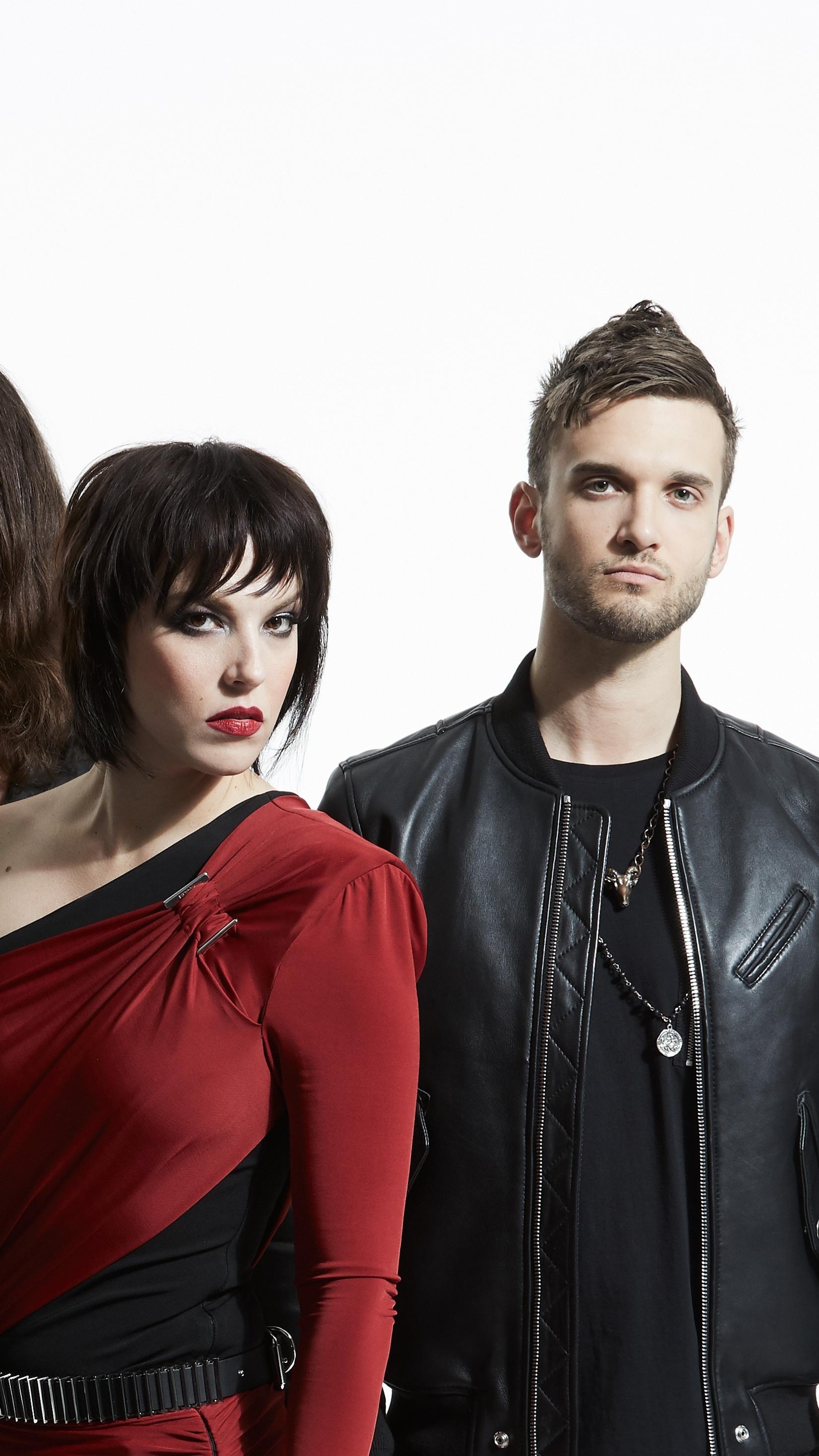Music Band: Halestorm, An American rock ensemble from Red Lion, Pennsylvania, Lzzy Hale, Arejay Hale. 2160x3840 4K Background.