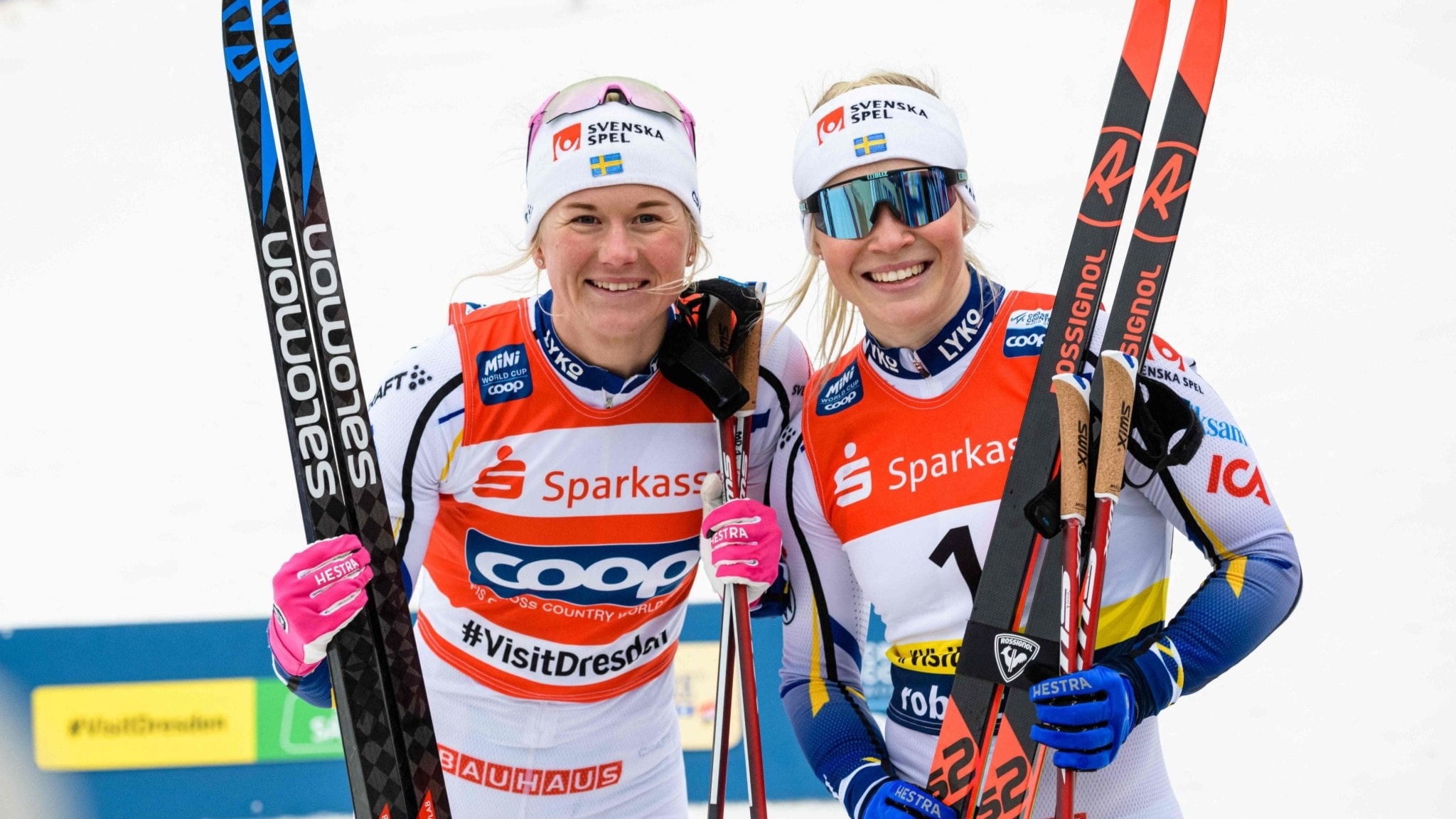 Jonna Sundling, Lagsprint champions, Dahlqvist duo, P4 Jmtland, 2050x1160 HD Desktop