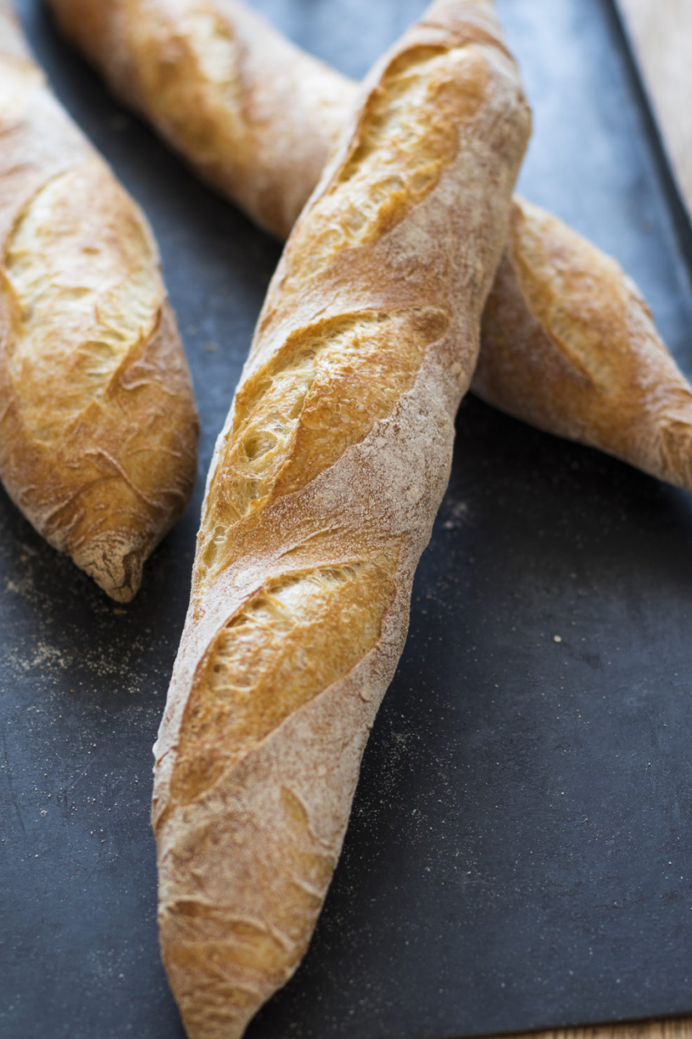 Baguette: Features a chewy texture inside the loaf. 1370x2050 HD Wallpaper.