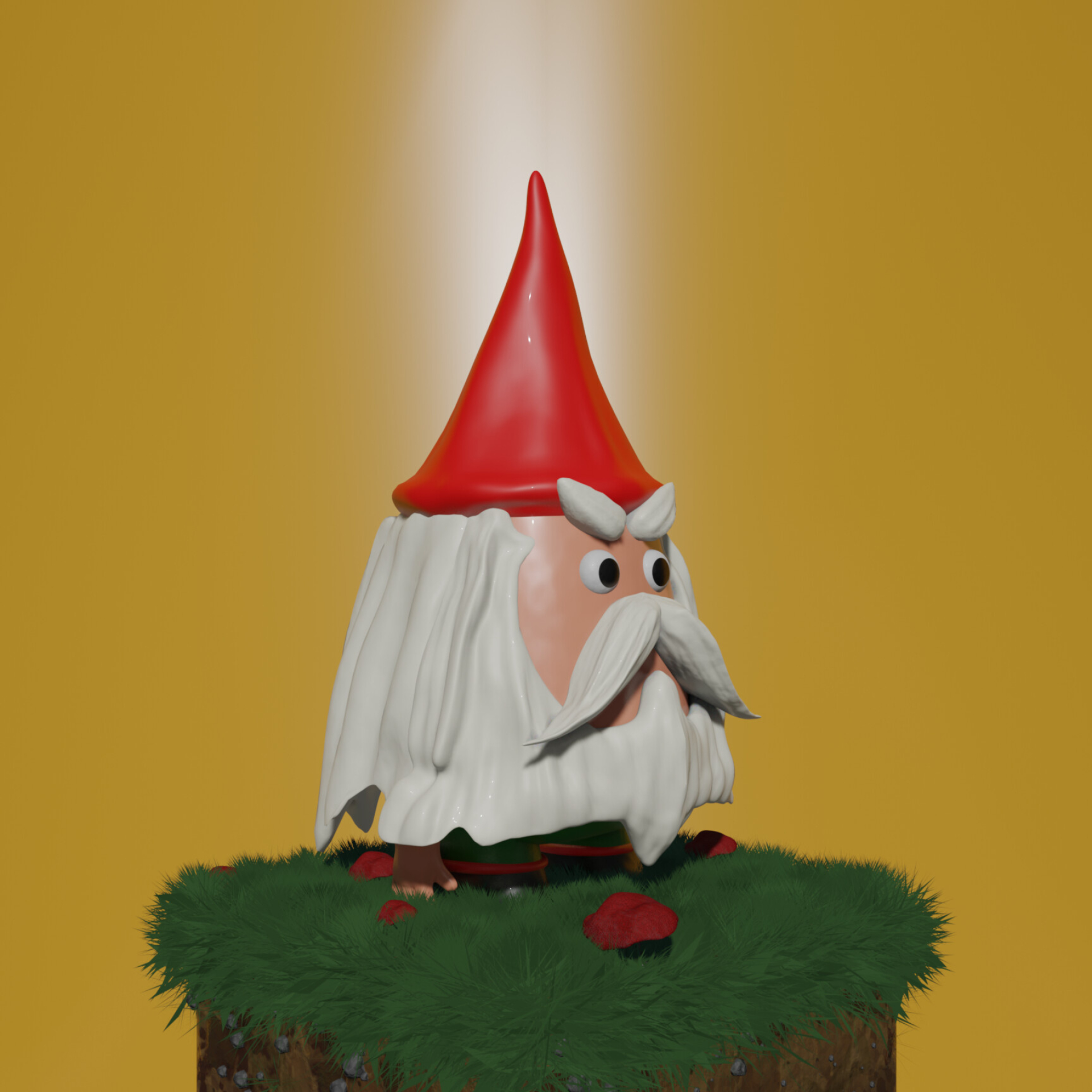 Artstation, Garden gnome, Don't worry, 1920x1920 HD Phone