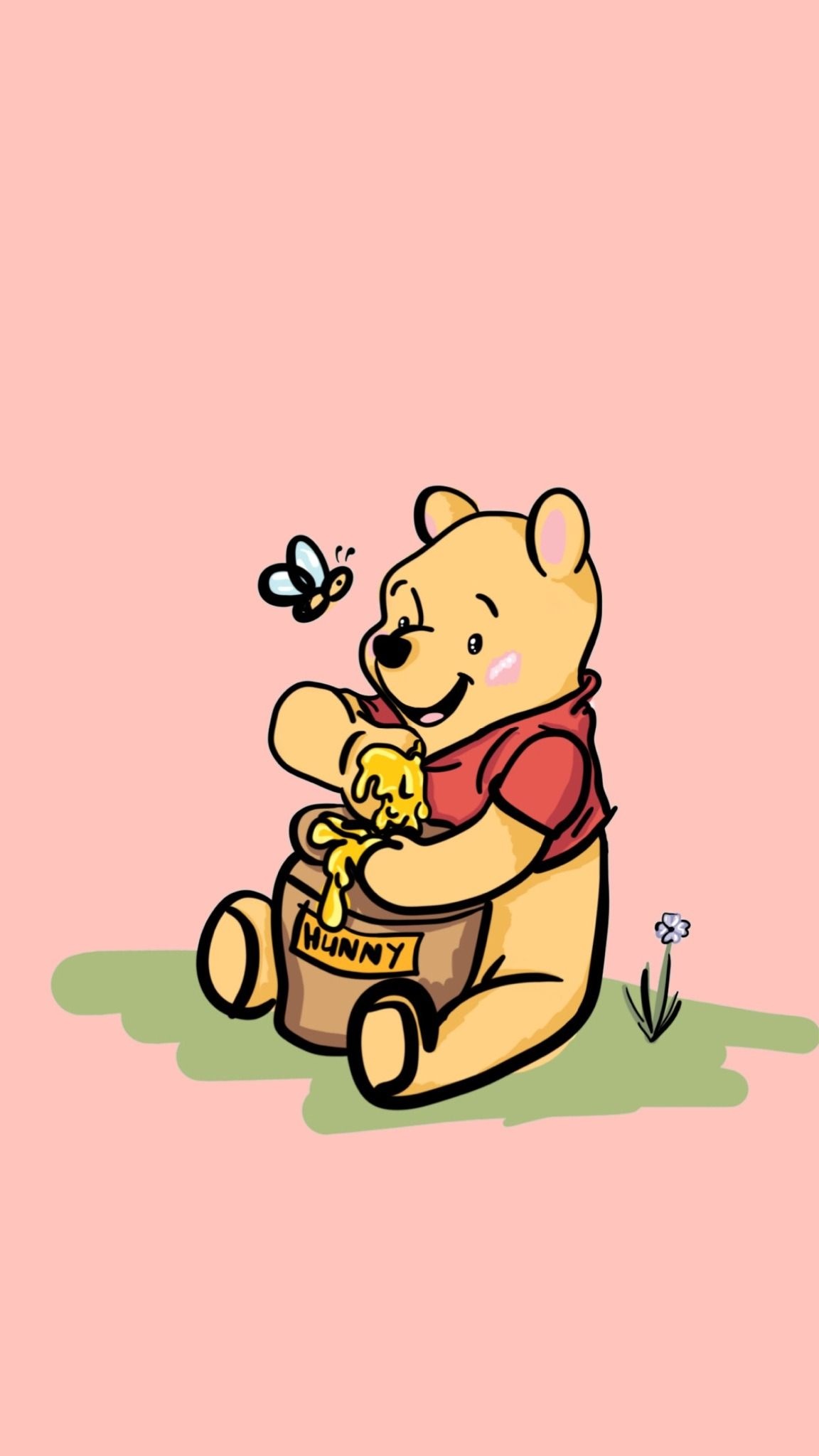 Winnie the Pooh Animation, Wallpapers, HD, Spring, 1160x2050 HD Handy