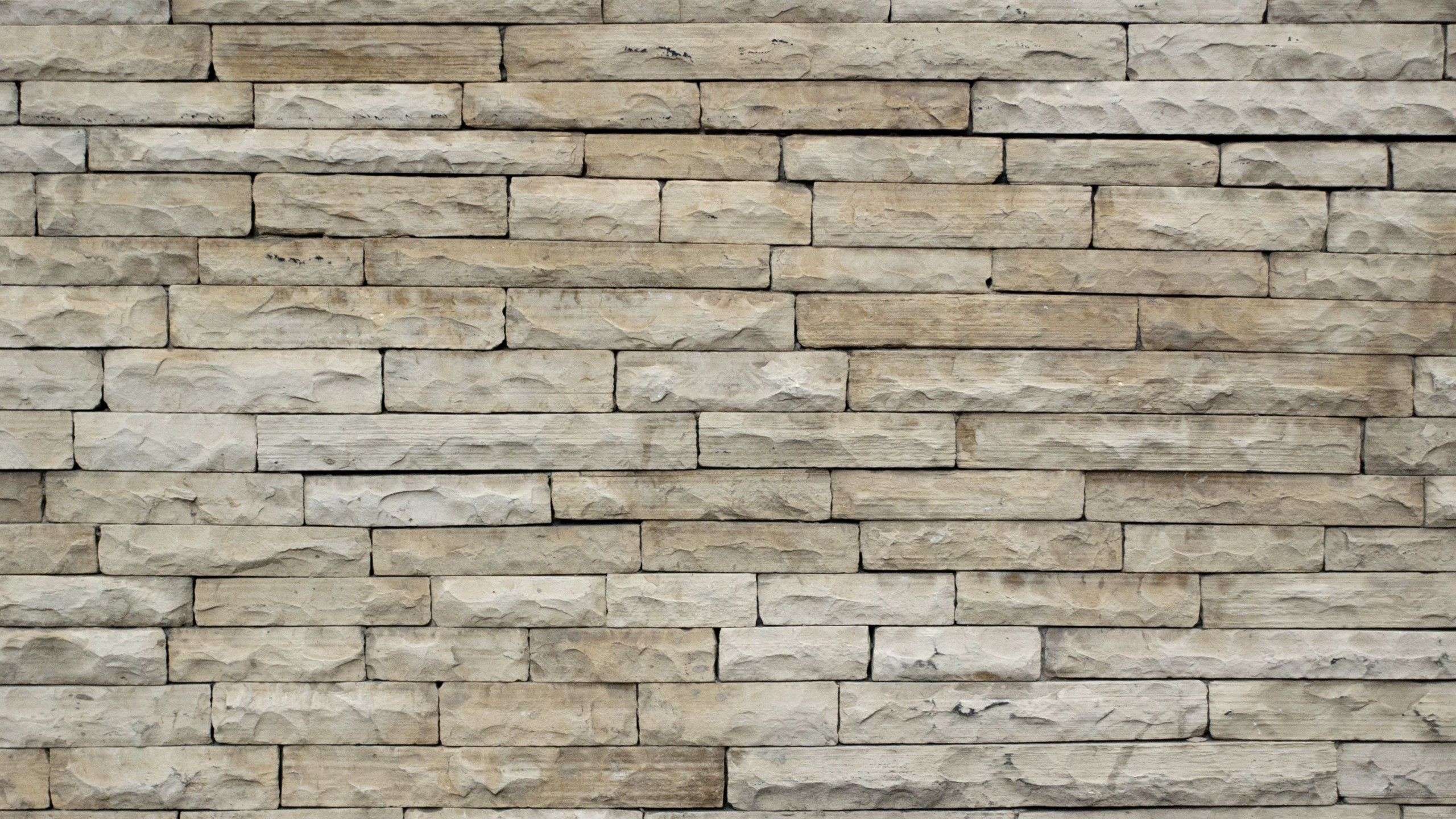 Stone wall, HD wallpaper, Realistic textures, Earthy tones, 2560x1440 HD Desktop