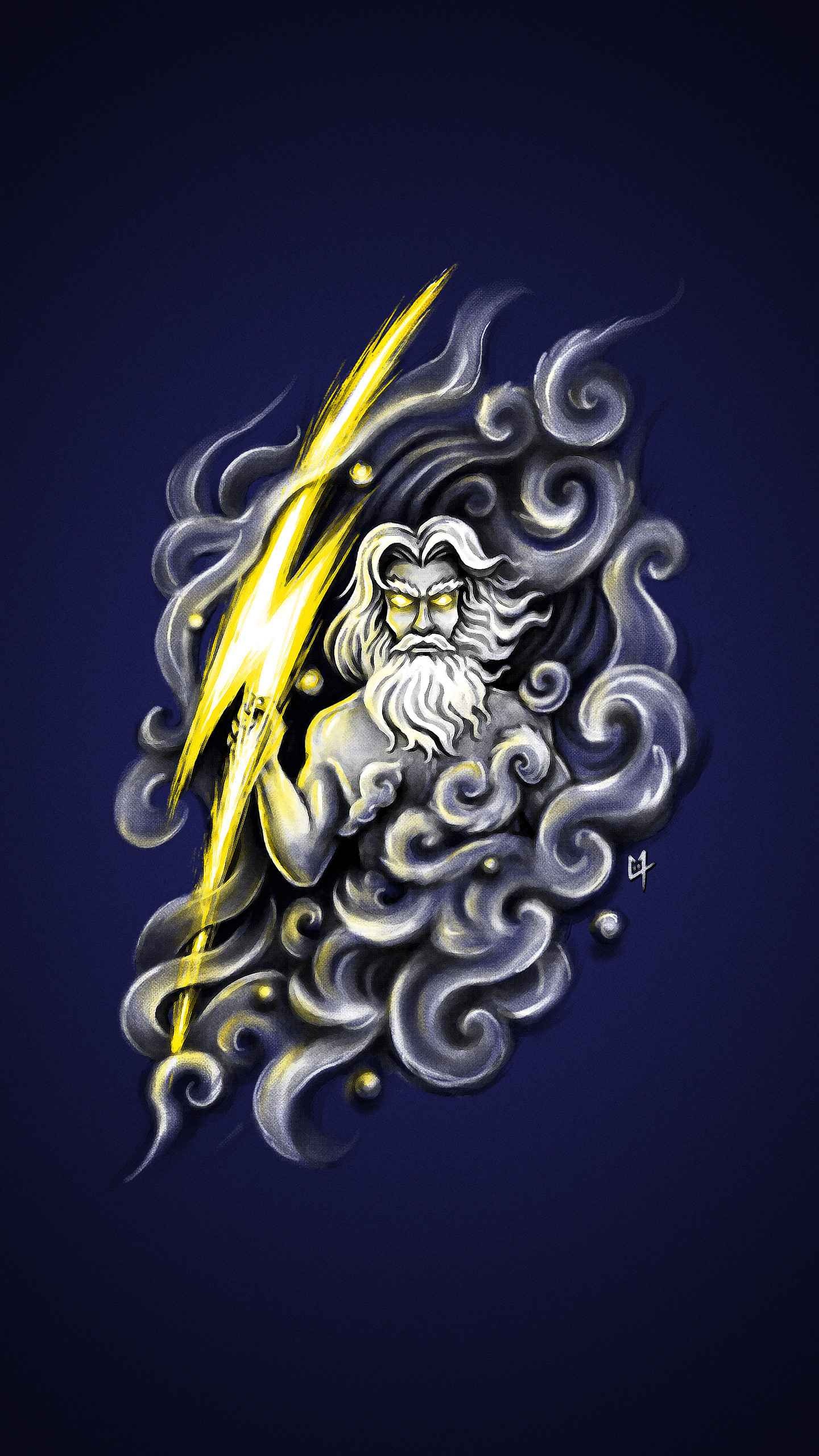 Zeus: The patron of hospitality and guests, The avenger of wrongs done to strangers. 1440x2560 HD Wallpaper.