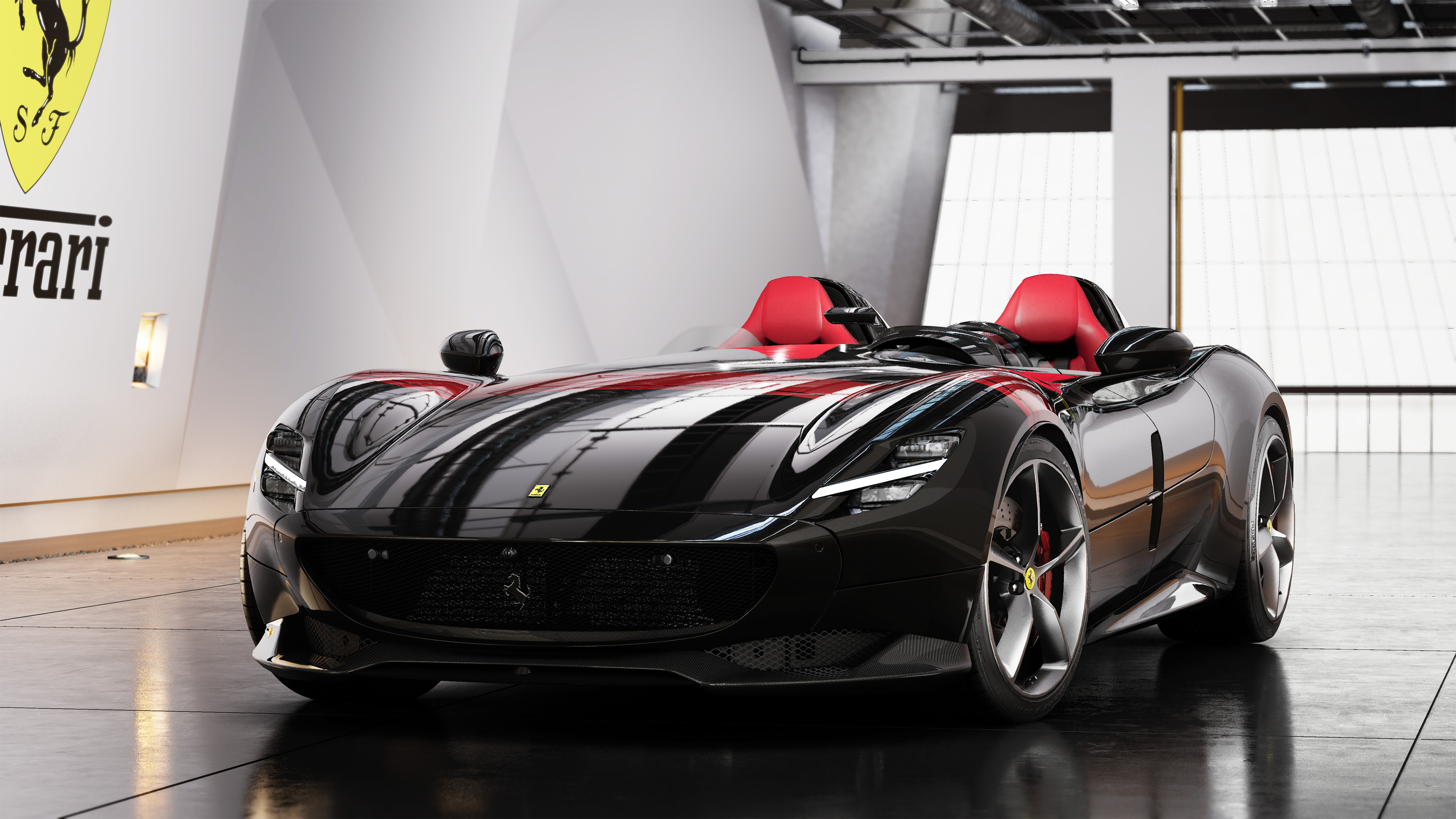 Ferrari Monza, Auto innovation, Cutting-edge technology, Visual splendor, 3840x2160 4K Desktop