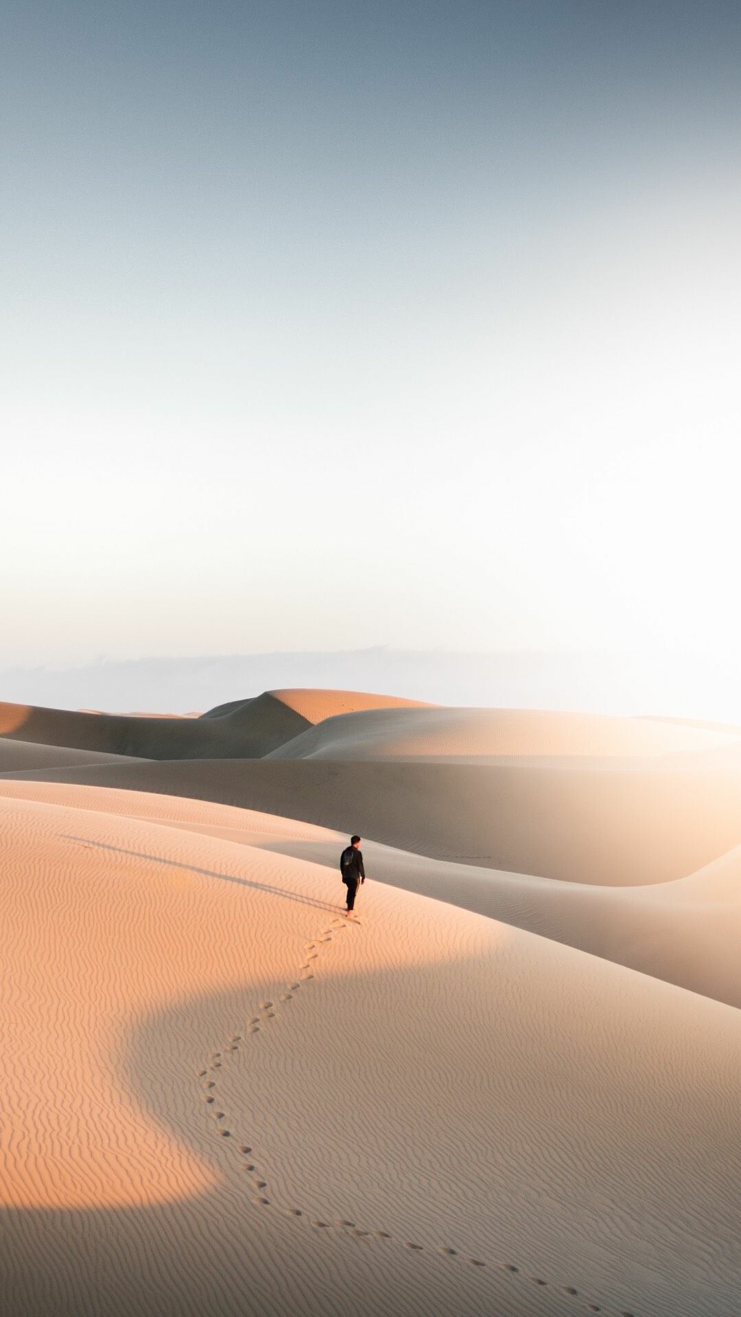 Desert: In some deserts, temperatures rise so high that people are at risk of dehydration and even death. 1080x1920 Full HD Background.