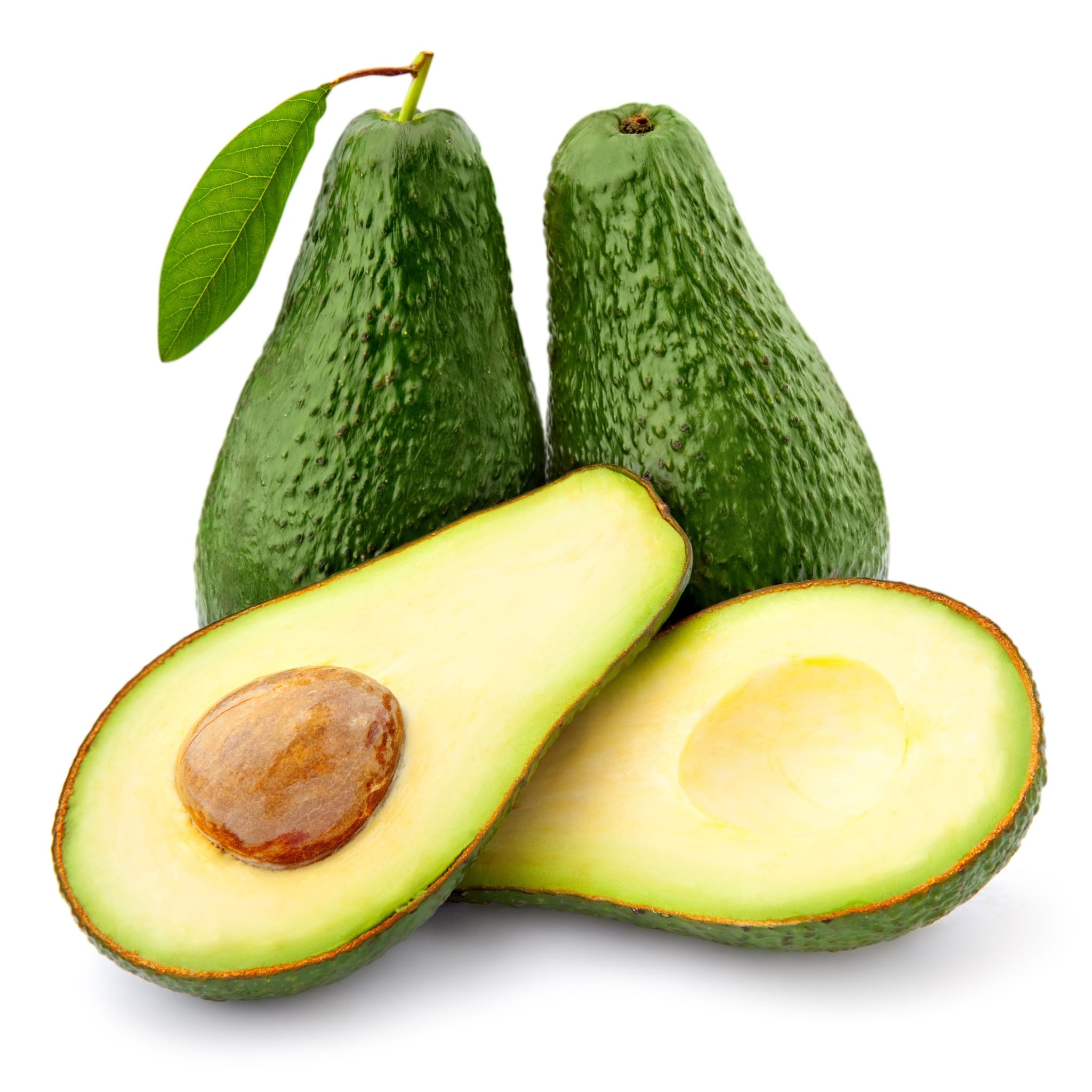 Avocado: The pear-shaped fruit, Usually 7–20 cm long. 2050x2050 HD Background.