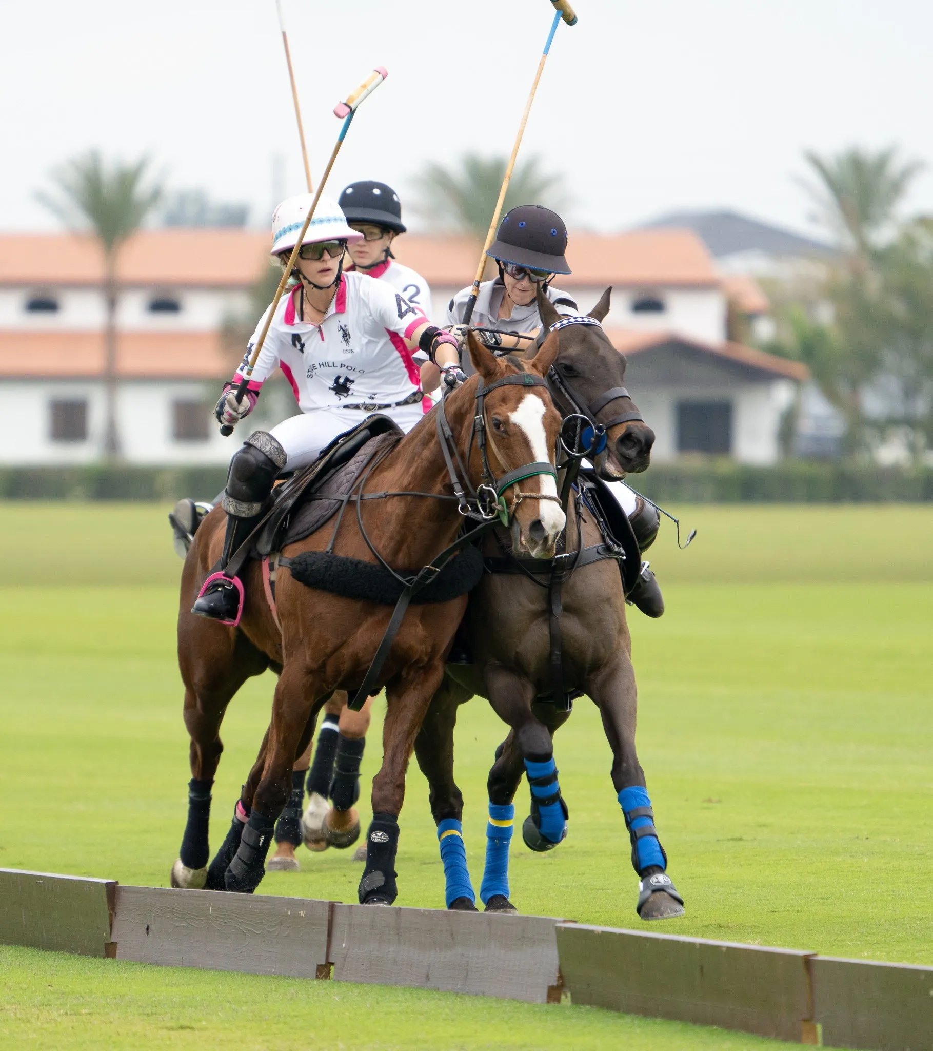 Horse Polo: Stage Hill vs. CrossFit El Cid, The Polo School Grand Champions Women’s League. 1820x2050 HD Background.