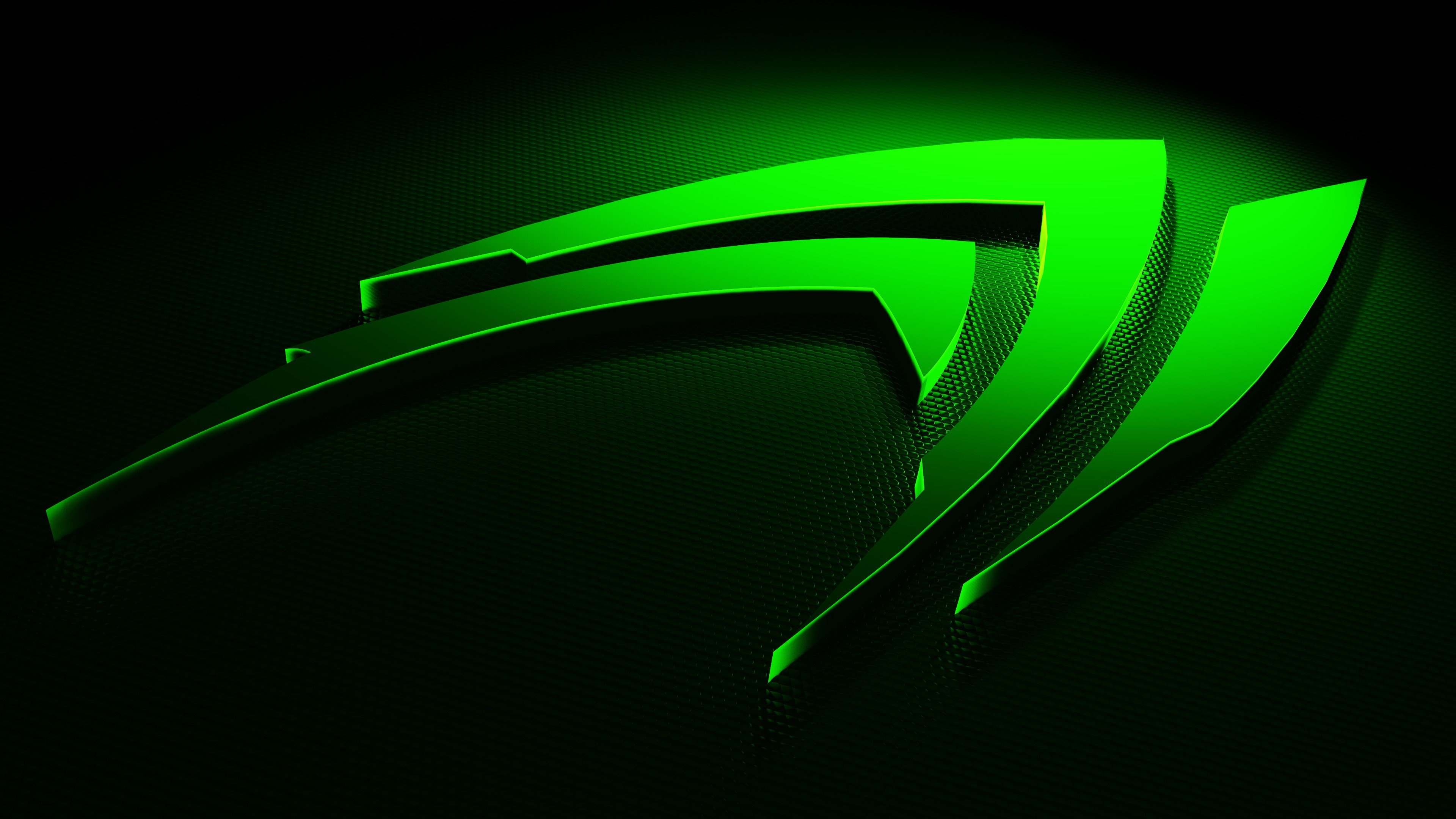 Nvidia: First logo in 1993, Basic visual metaphor - an eye that sees everything. 3840x2160 4K Wallpaper.