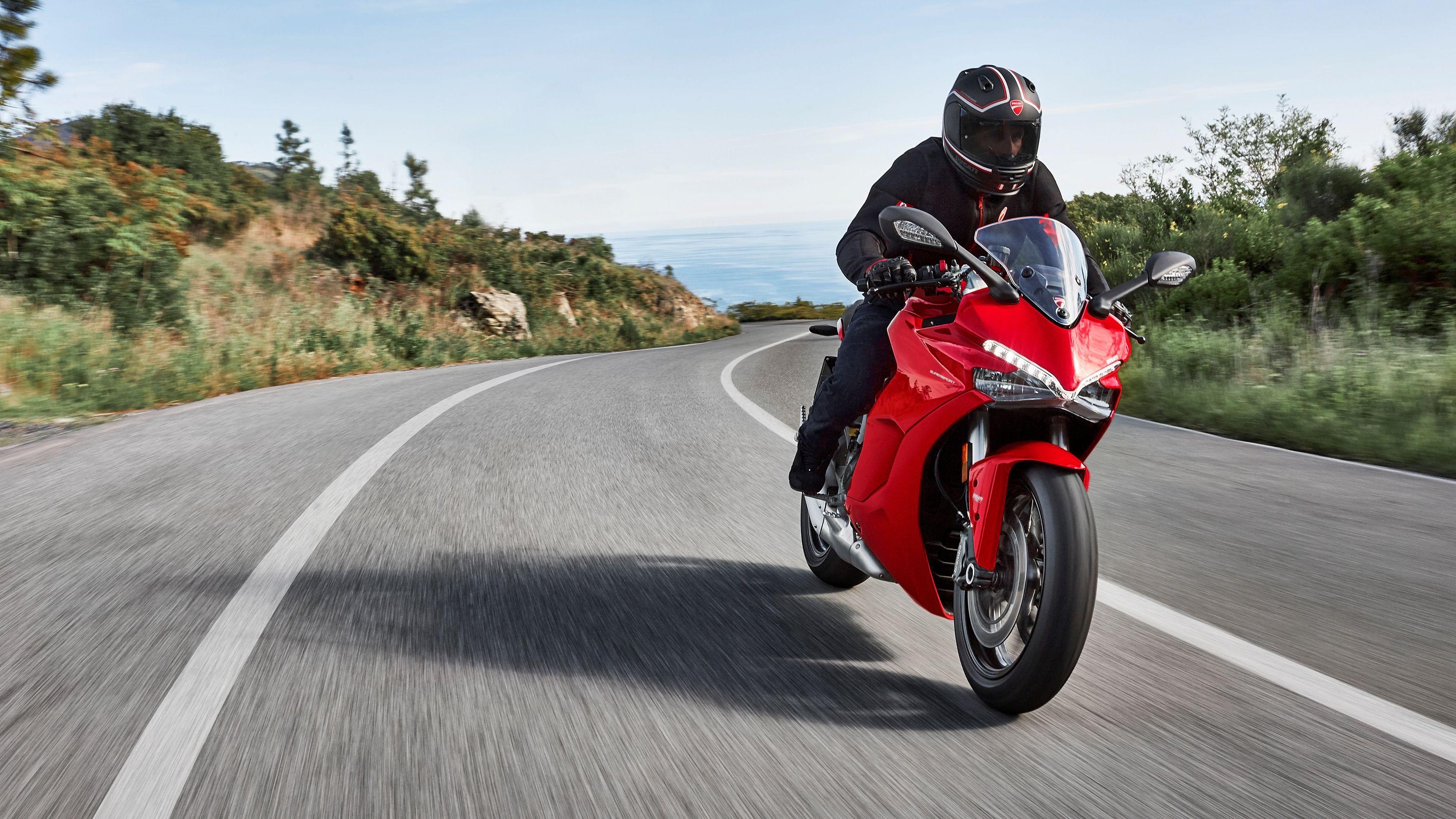 Ducati SuperSport, Sporty elegance, Stylish ride, Supersport wallpapers, 3000x1690 HD Desktop