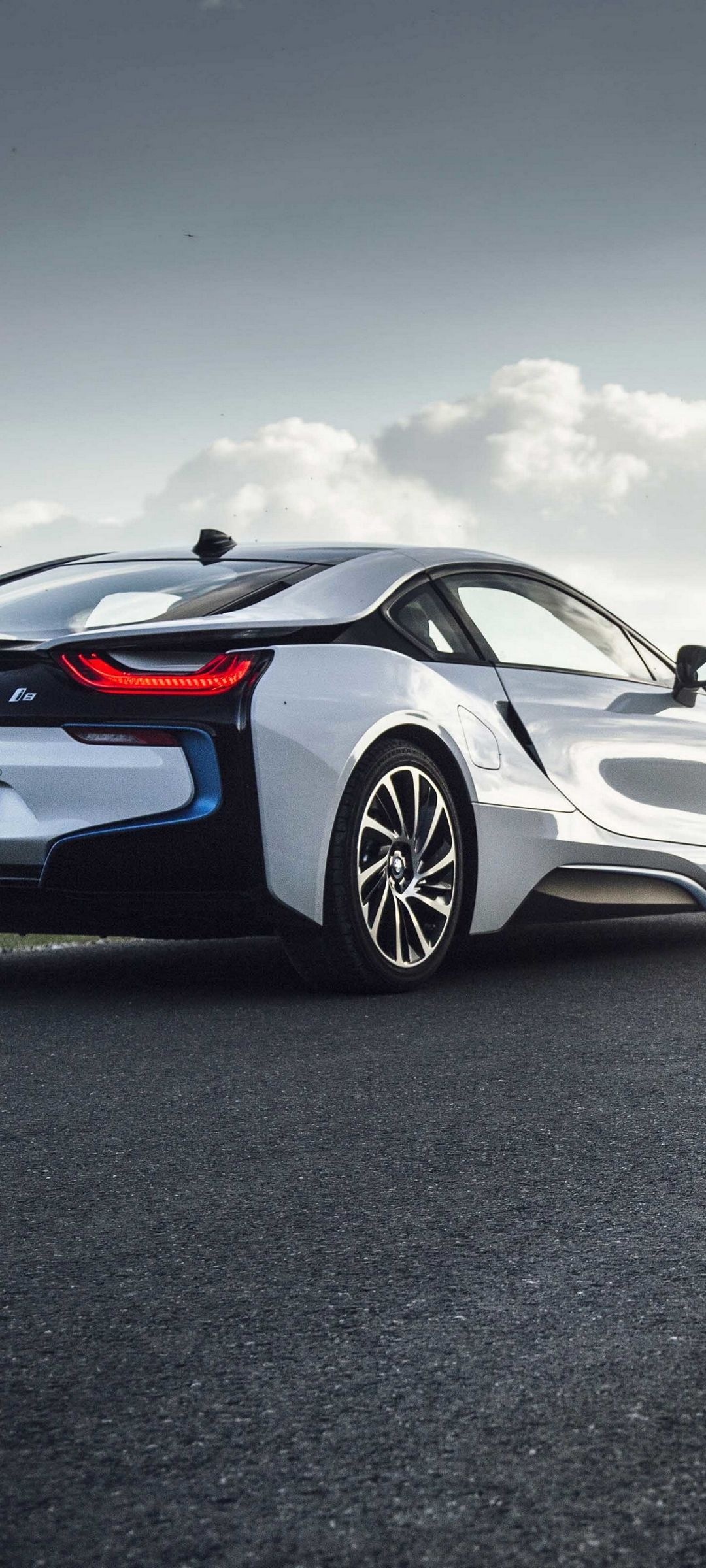 BMW i8, Rear view seduction, Striking silhouette, Unmatched performance, Captivating design, 1080x2400 HD Phone