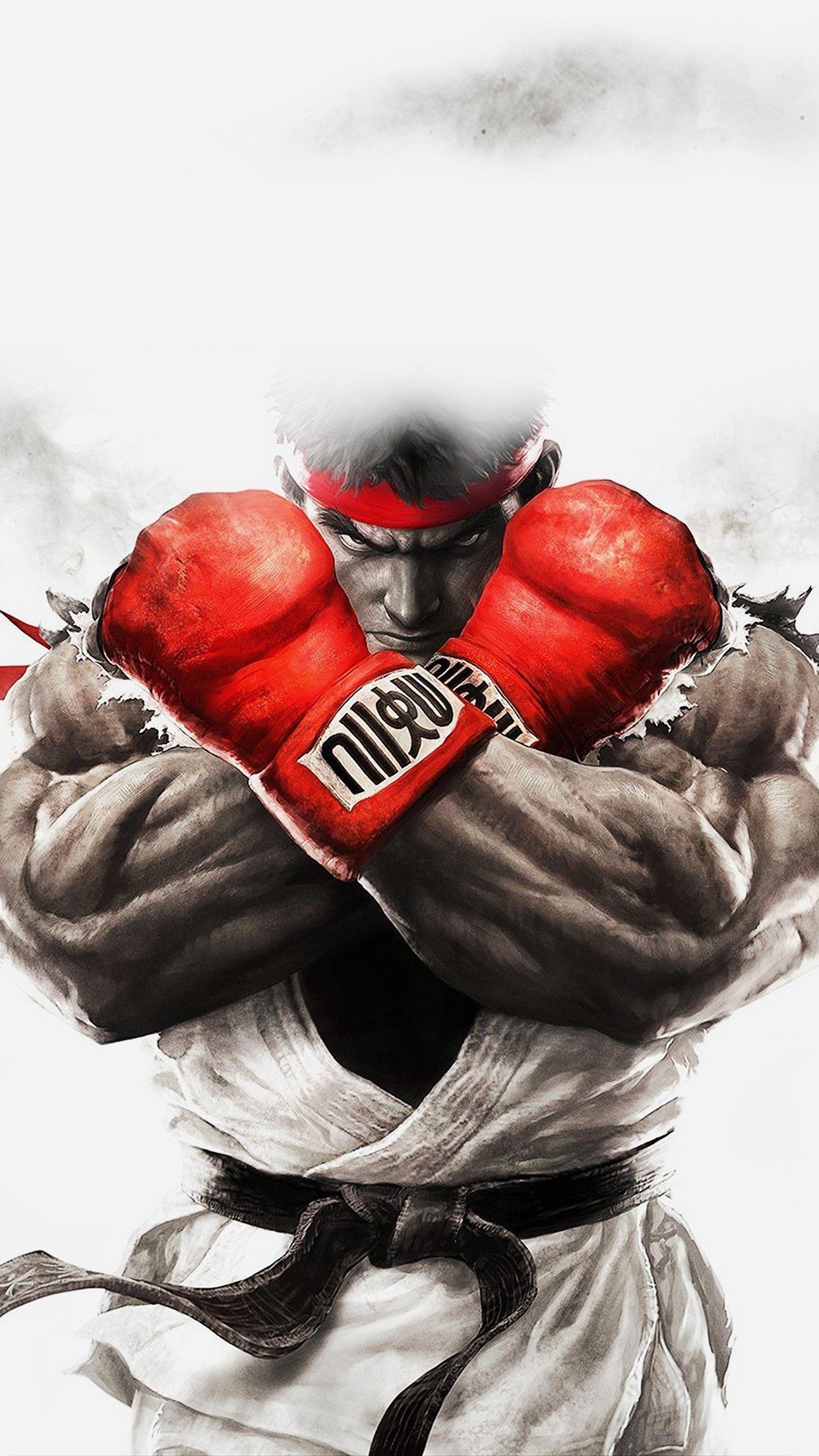 Combat Sports: Boxing, Ryu Street Fighter V, Martial Artist, Fan Art. 1250x2210 HD Wallpaper.