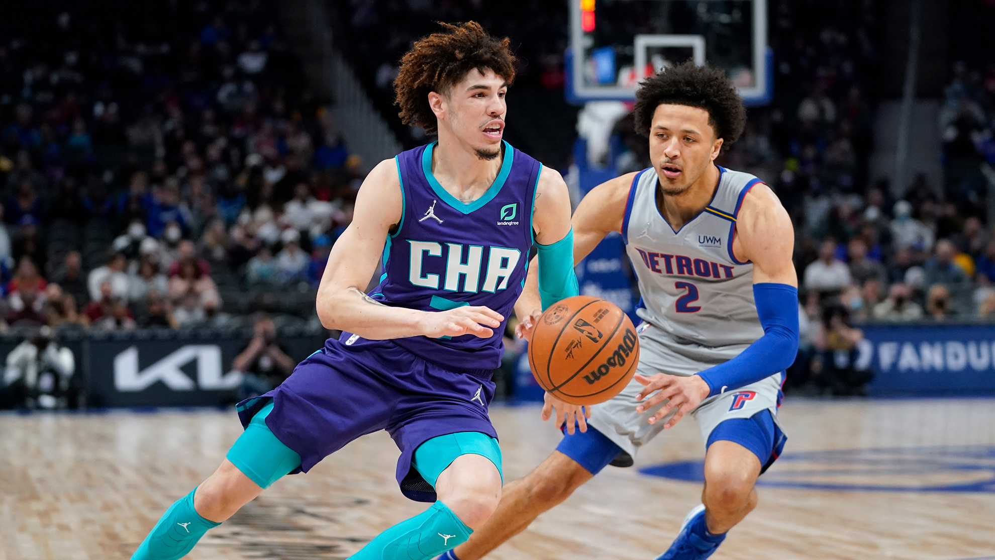 LaMelo Ball, Hornets' leader, 31-point double-double, Resounding victory, 1980x1120 HD Desktop