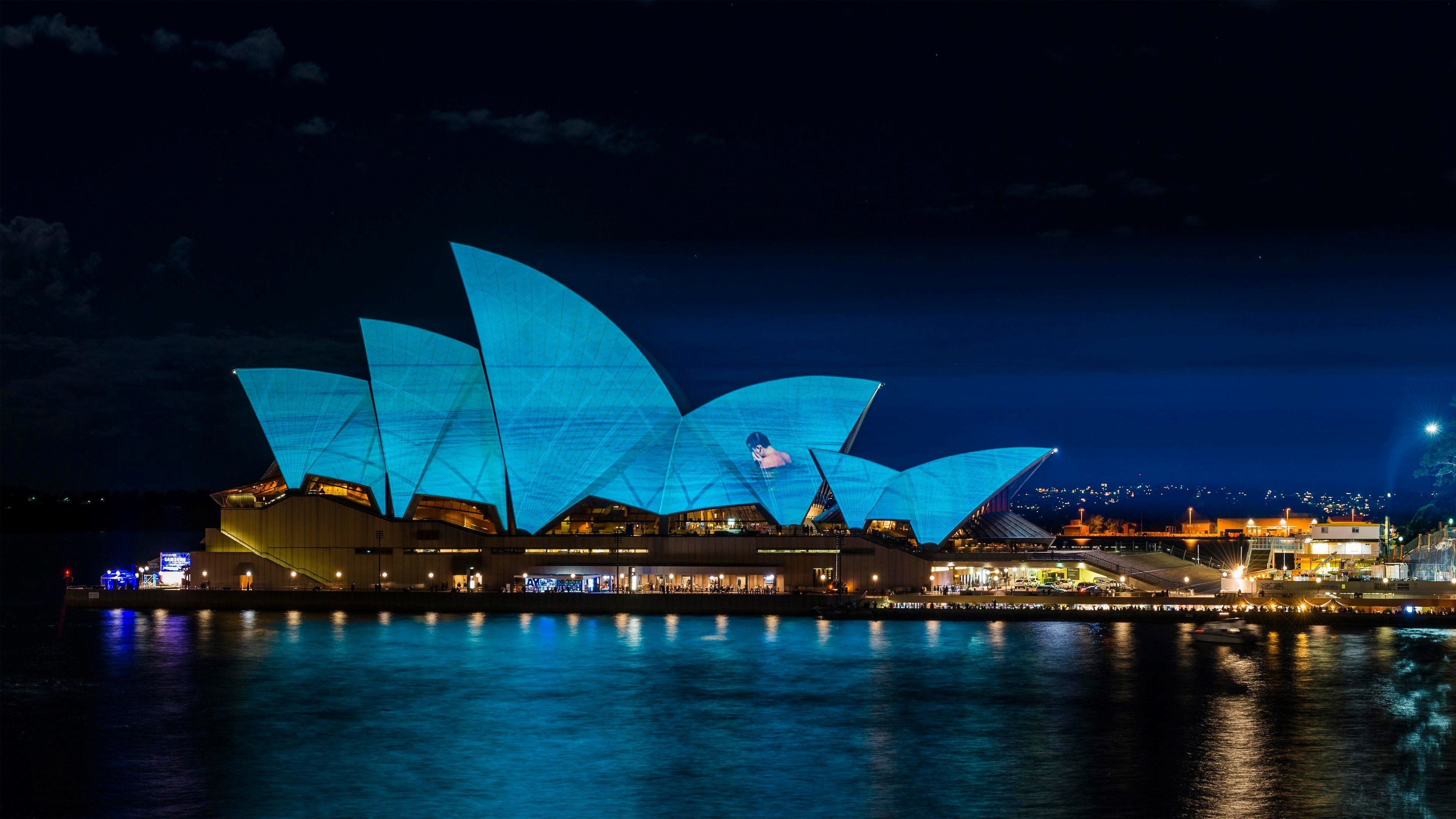 Sydney Opera House, Captivating wallpaper, Landmark attraction, Breathtaking views, 3840x2160 4K Desktop