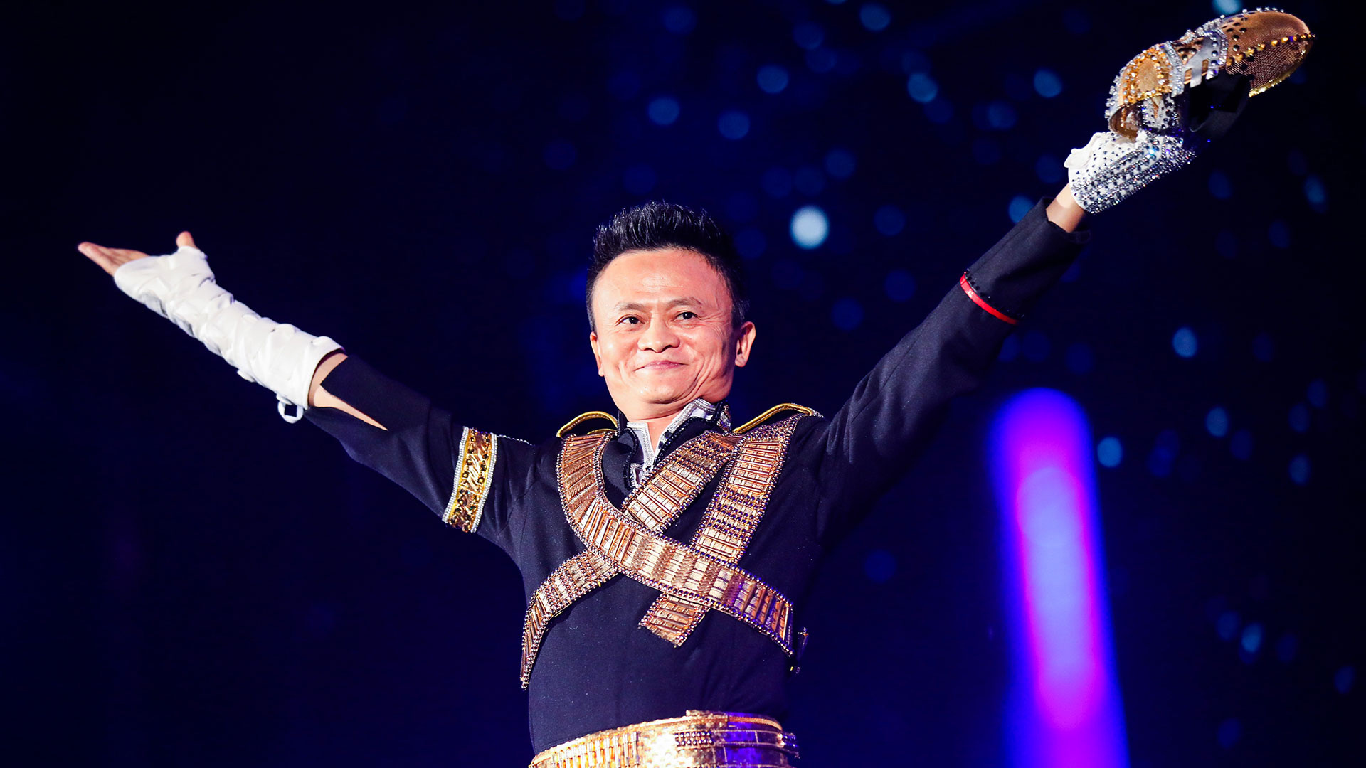 Alibaba Group: Jack Ma, Launched Alipay, a third-party online payment platform, In 2004. 1920x1080 Full HD Background.