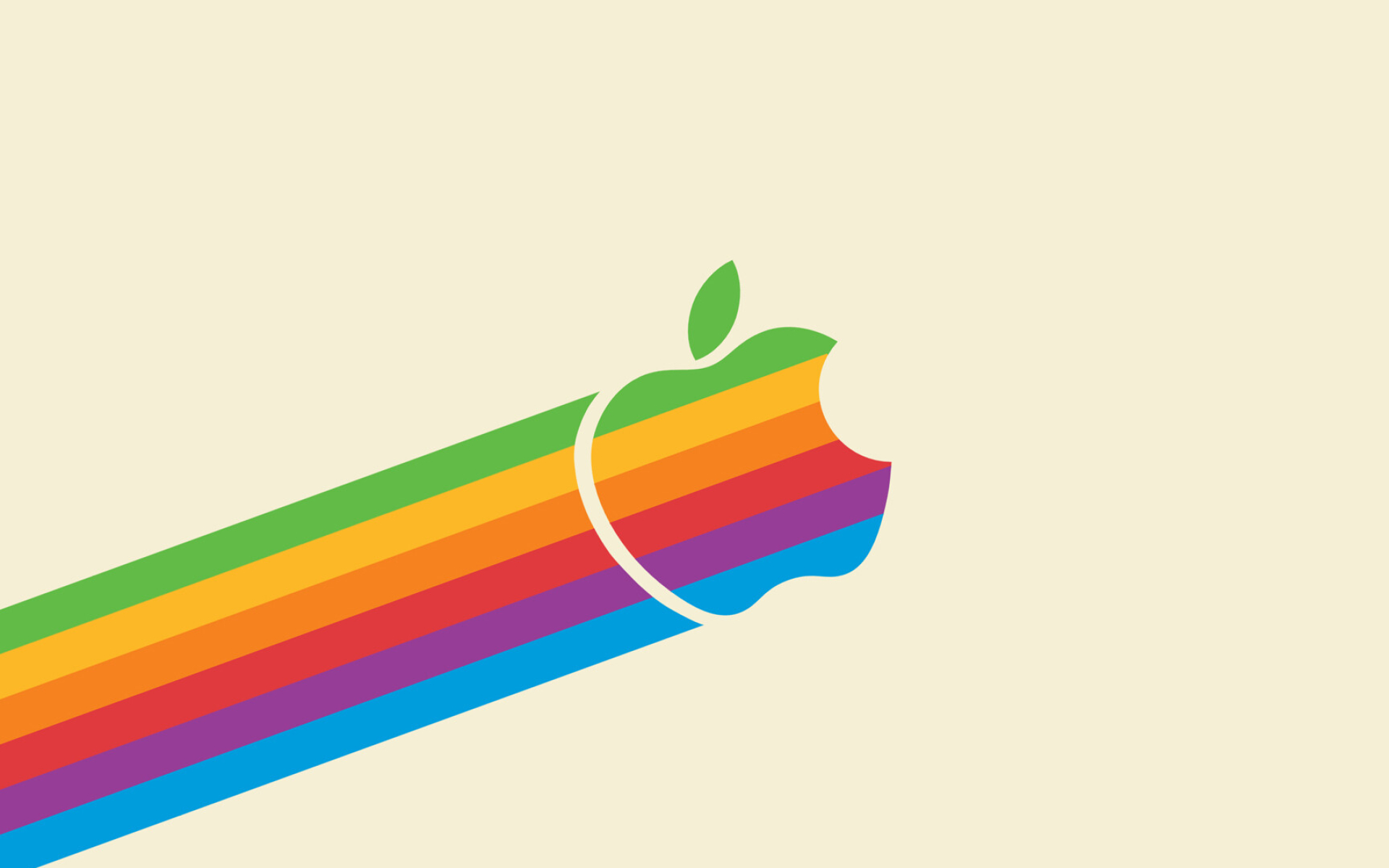 Apple Logo: The rainbow logotype, Originated in 1976, Iconography. 1920x1200 HD Wallpaper.