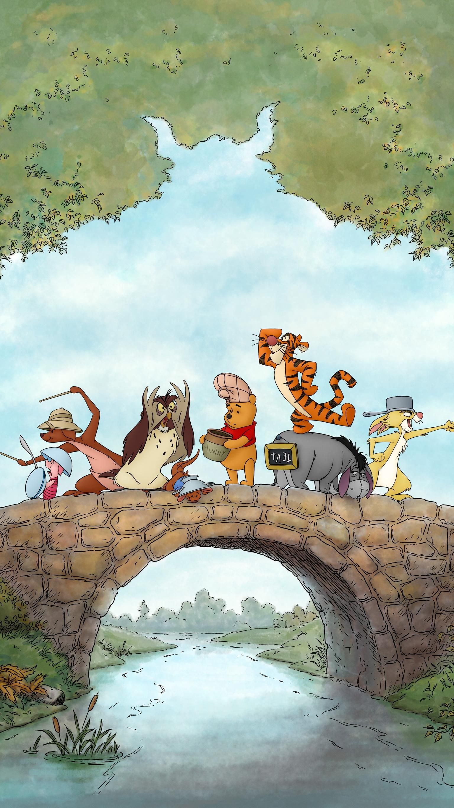 Piglet, Animation, Winnie-the-Pooh, 2011 movie wallpaper, 1540x2740 HD Handy