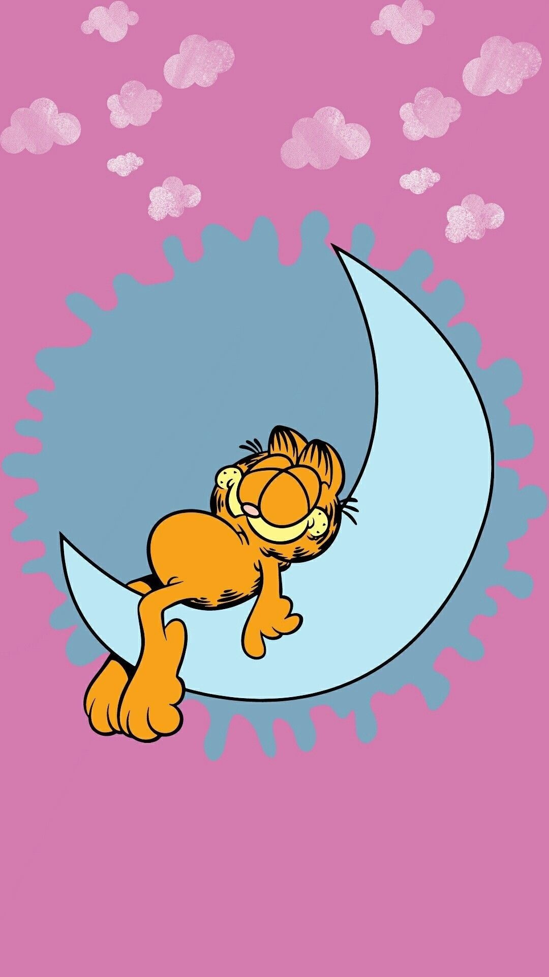 Garfield: Born on June 19, 1978, in the kitchen of Mamma Leoni's Italian Restaurant. 1080x1920 Full HD Background.