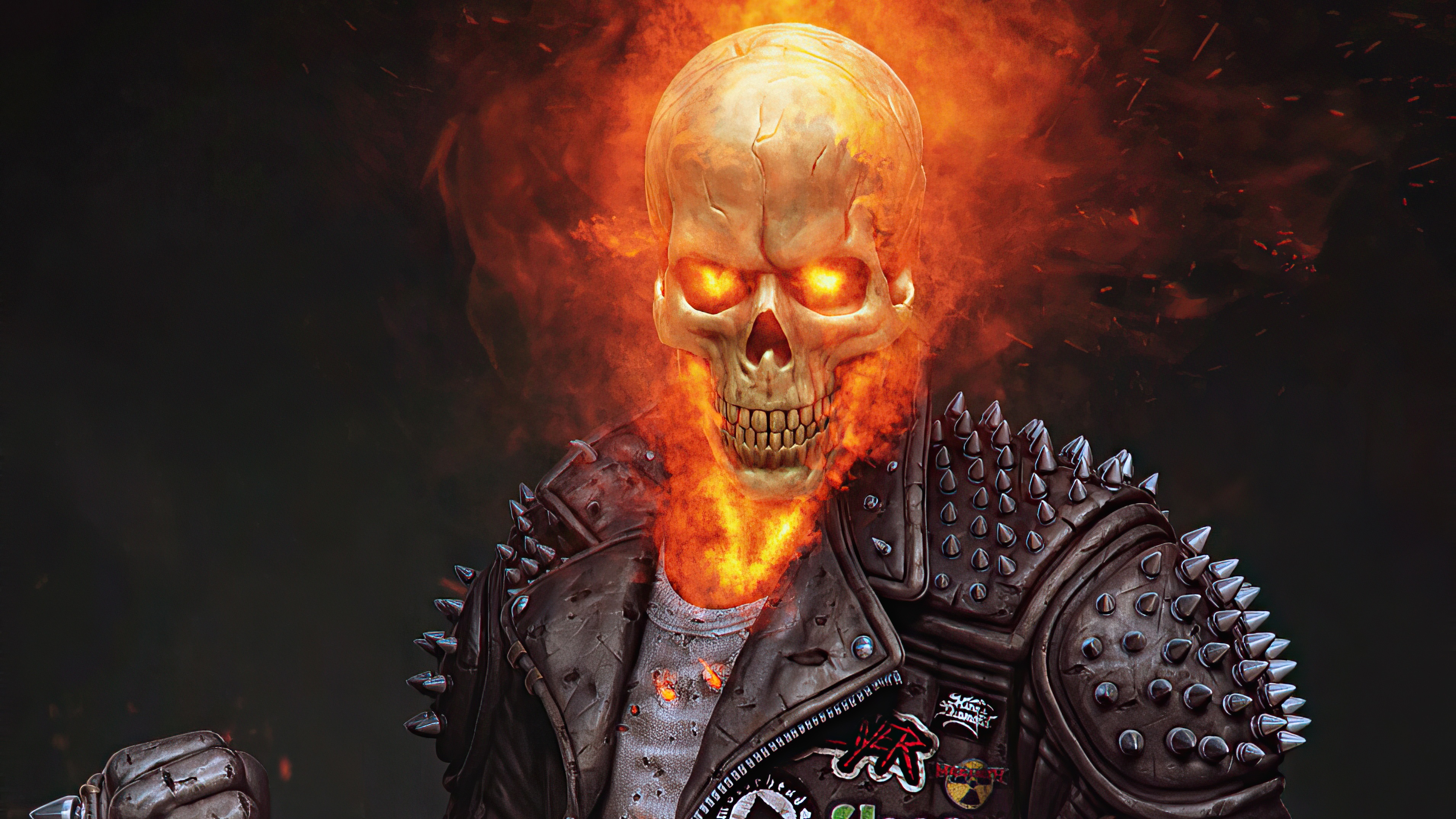 Ghost Rider, Iconic character, Wallpaper collection, HD quality, 3820x2150 HD Desktop