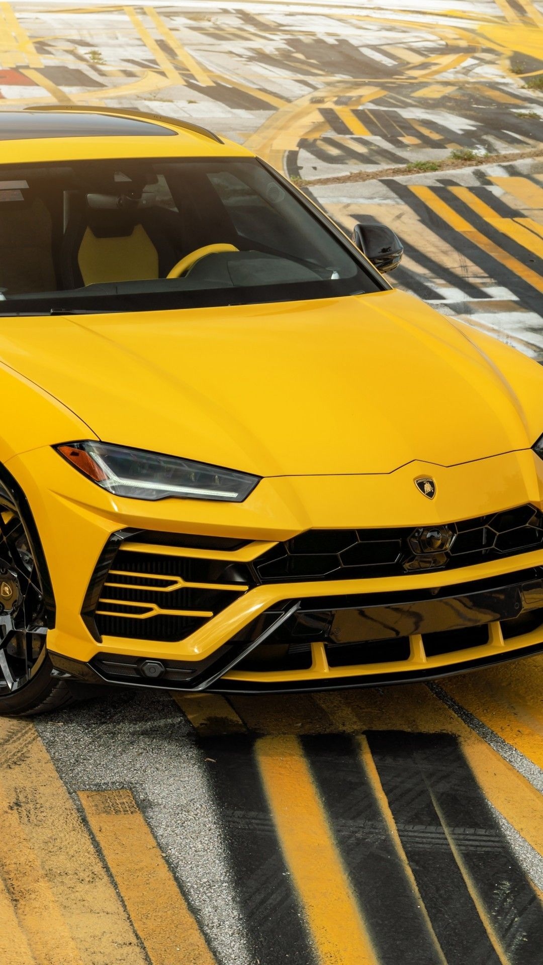 Lamborghini Urus, Yellow SUV, Sports cars wallpapers, Luxury and speed, 1080x1920 Full HD Phone