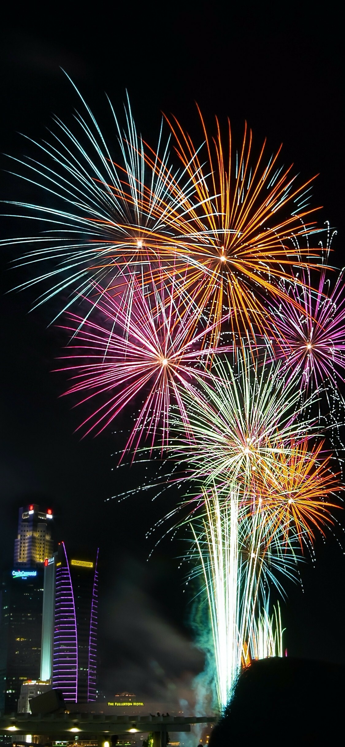 Firework: Produce amazing bursts of colors that take a variety of shapes. 1130x2440 HD Wallpaper.