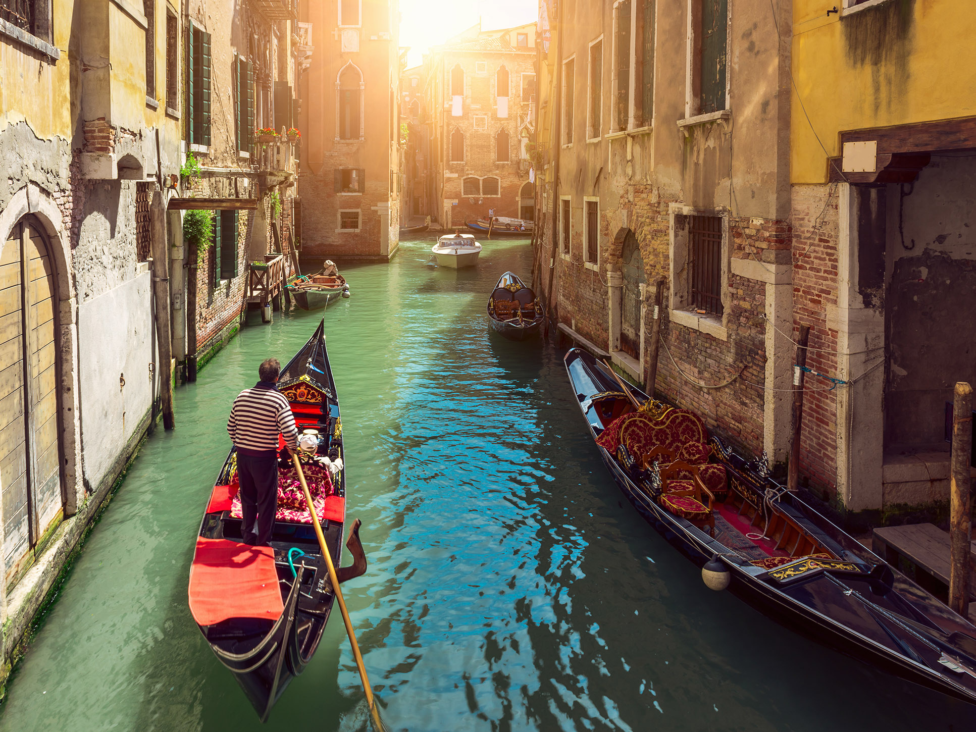 Gondola: Historically, the main means of transportation on the canals of Venice. 1940x1450 HD Wallpaper.
