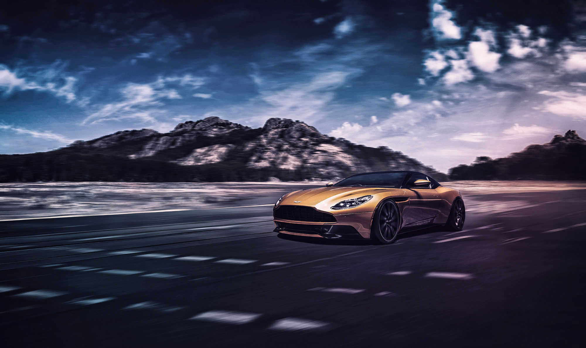 Aston Martin DB11, Iconic sports car, Luxury craftsmanship, Unmatched elegance, 2000x1190 HD Desktop