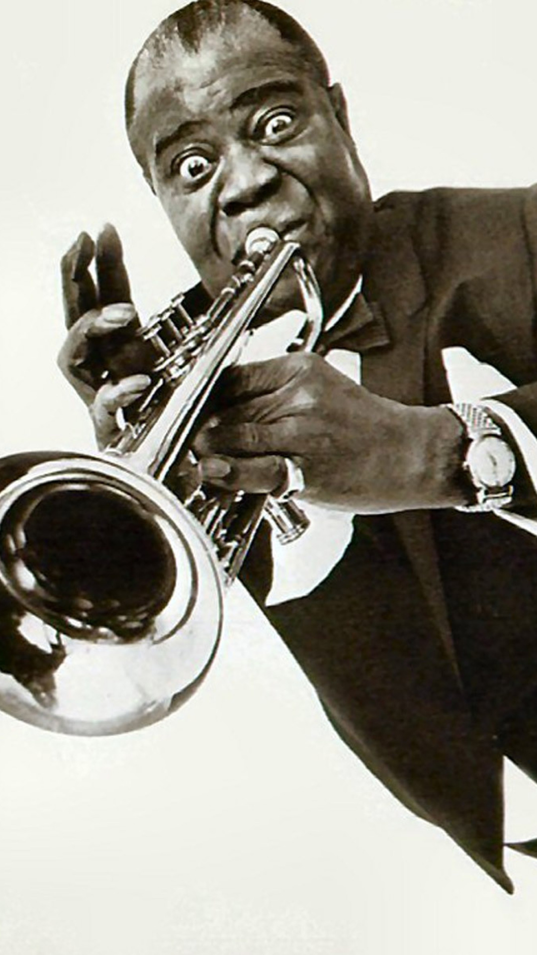 Louis Armstrong, iPhone wallpaper, Jazz legend, Musical icon, 1080x1920 Full HD Phone