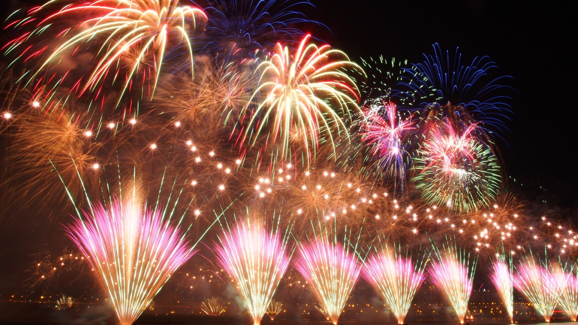Firework: All-Japan National Fireworks Competition, Pyrotechnics. 1920x1080 Full HD Wallpaper.