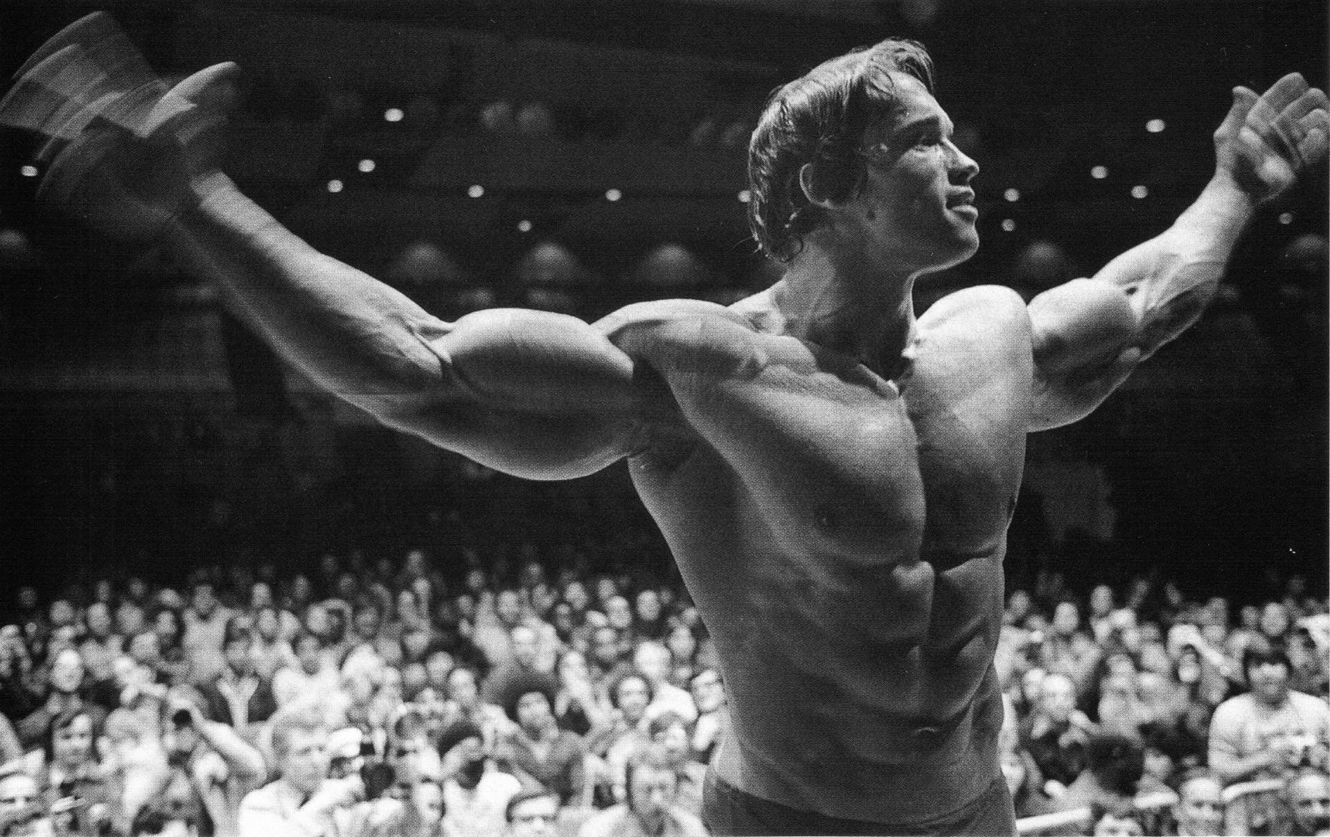 Bodybuilding: IFBB Mr. Olympia, Arnold Schwarzenegger, Posing routine, Muscularity, Stage presentation. 1920x1210 HD Wallpaper.