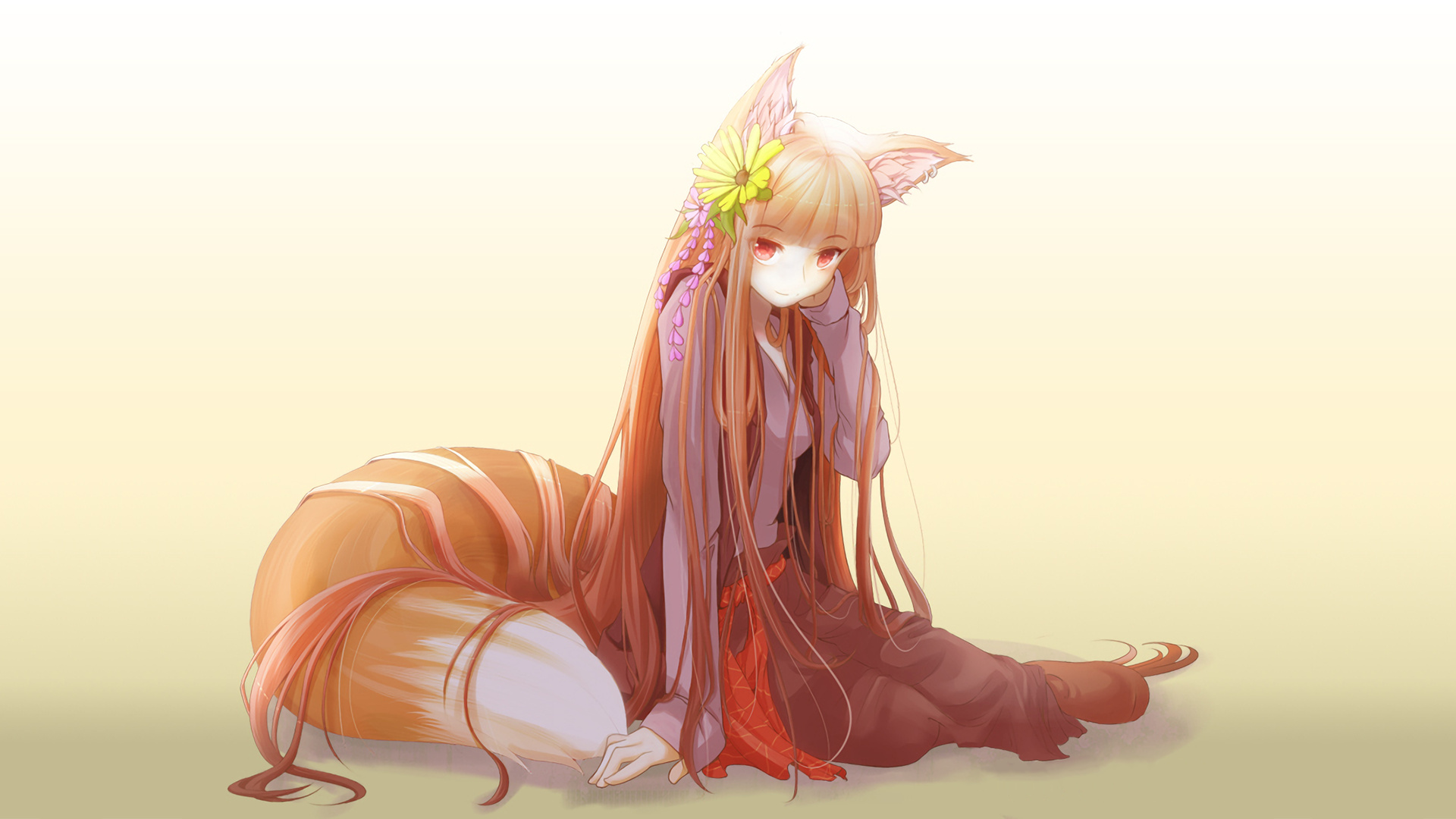 Spice and Wolf (Anime): Adaptation produced by the animation studio Imagin. 1920x1080 Full HD Wallpaper.