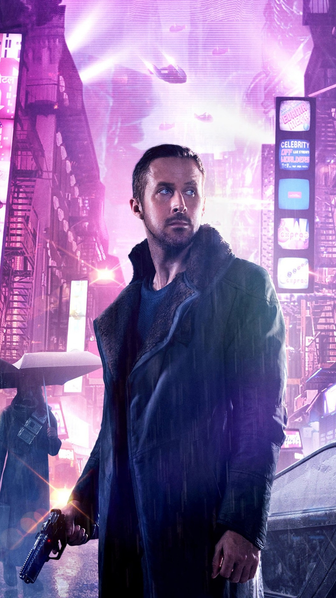 Download Blade Runner 2049, Futuristic cityscape, iPhone wallpapers, Sony Xperia wallpapers, 1080x1920 Full HD Phone