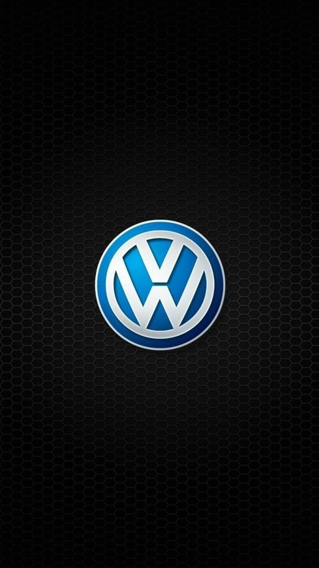 Volkswagen: VW Logo, Minimalism. 1080x1920 Full HD Background.