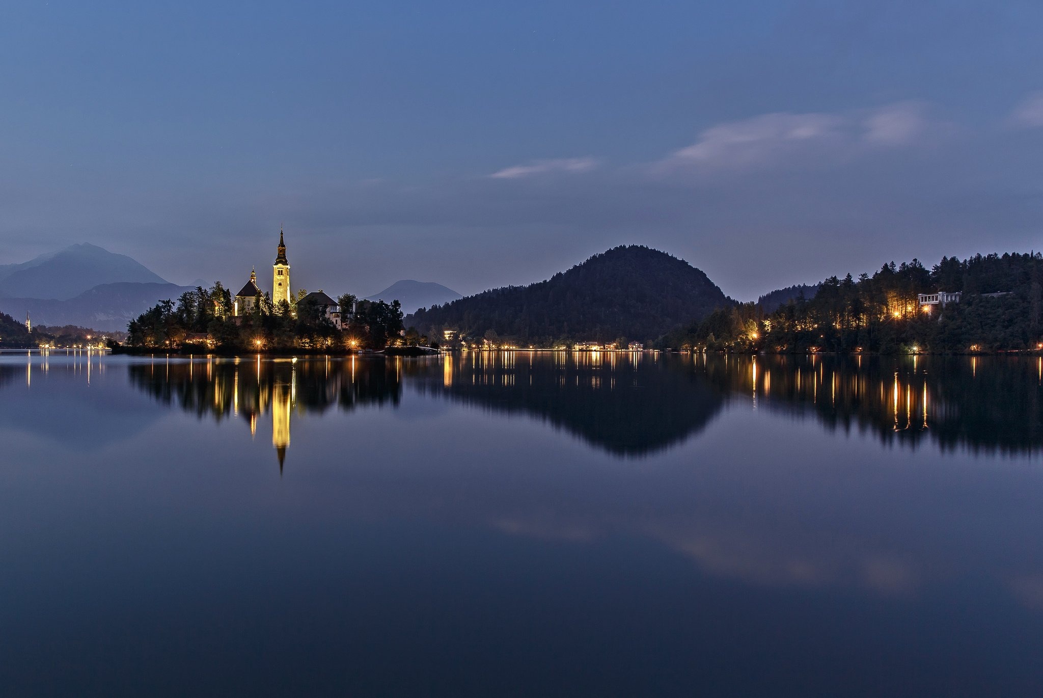 Lake Bled, Slovenian wonders, Skyline view, Evening ambiance, 2050x1370 HD Desktop