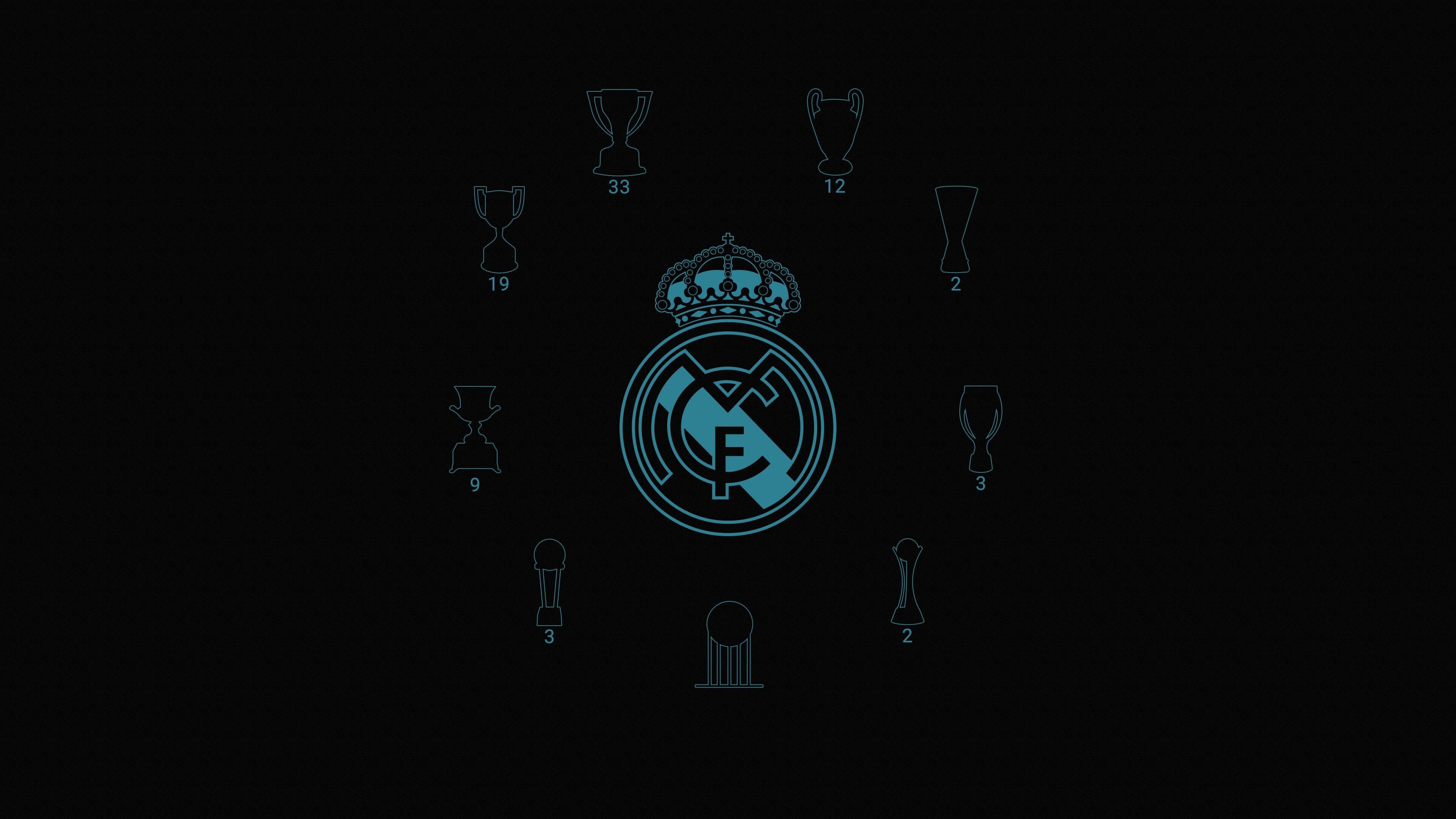 Trophies, Real Madrid C.F. Wallpaper, 3840x2160 4K Desktop