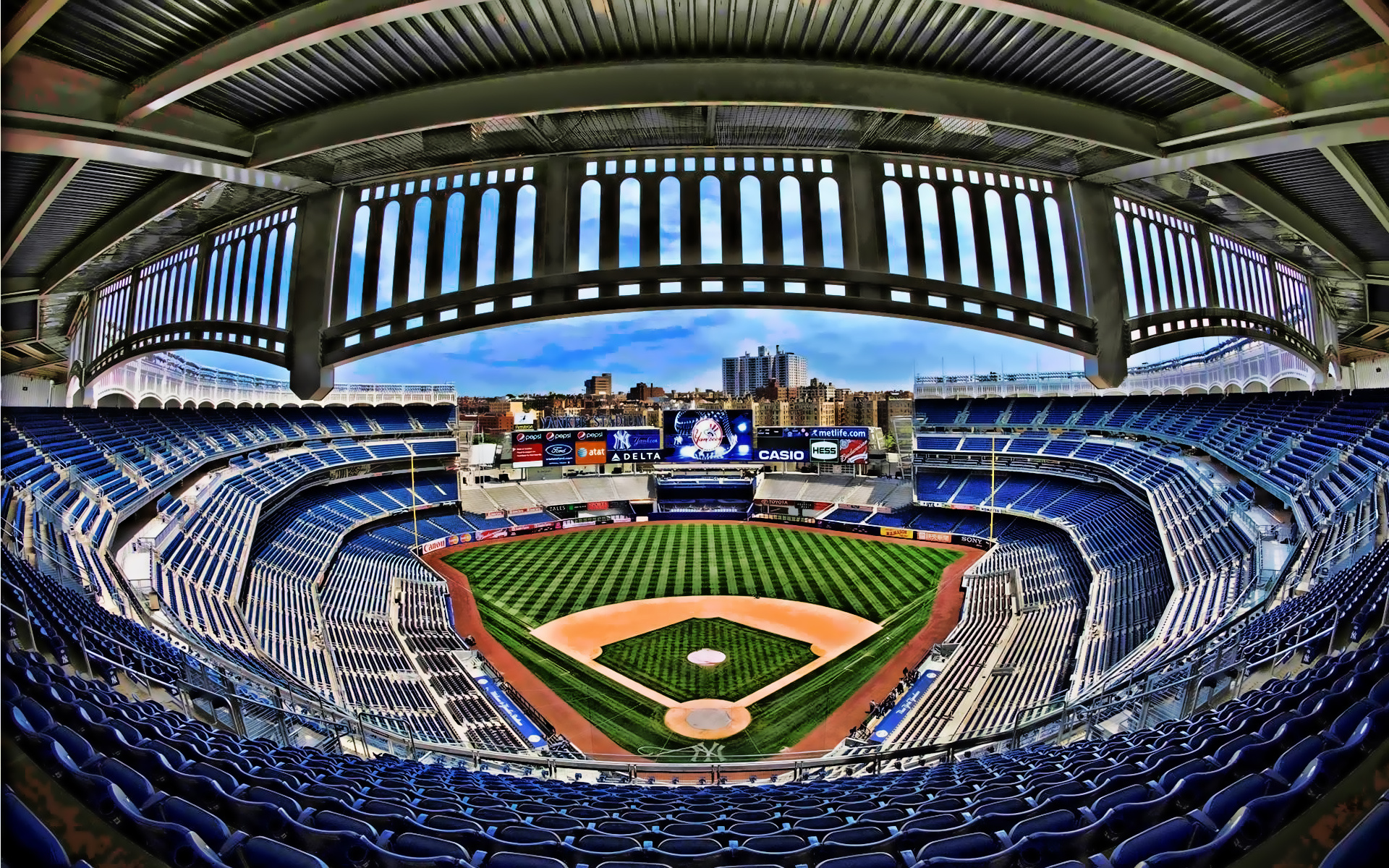 Yankee Stadium, Inside view, Professional baseball, Stadium grandeur, Yankees legacy, 1920x1200 HD Desktop