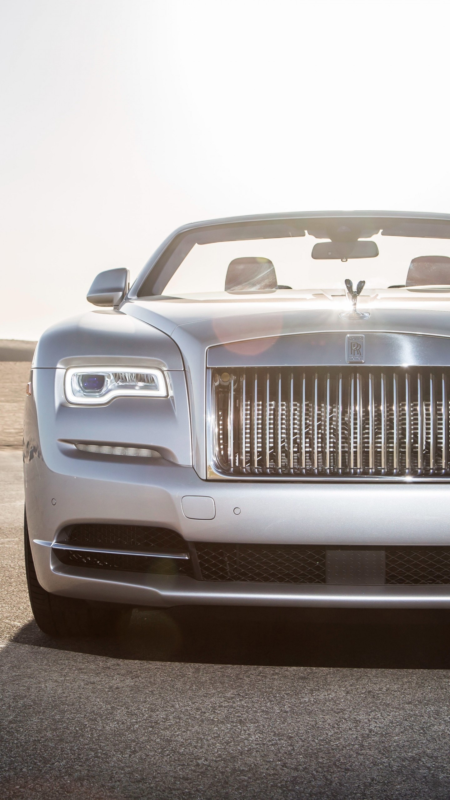 Rolls-Royce Dawn, Luxury ride, Stunning silver, Cars and bikes, 1440x2560 HD Phone