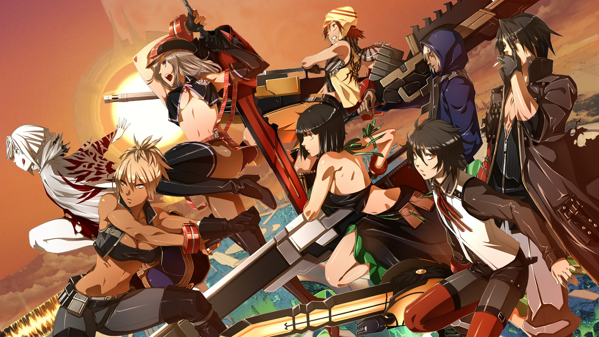 God Eater anime, HD wallpapers, Action-packed scenes, Thrilling visuals, 2000x1130 HD Desktop